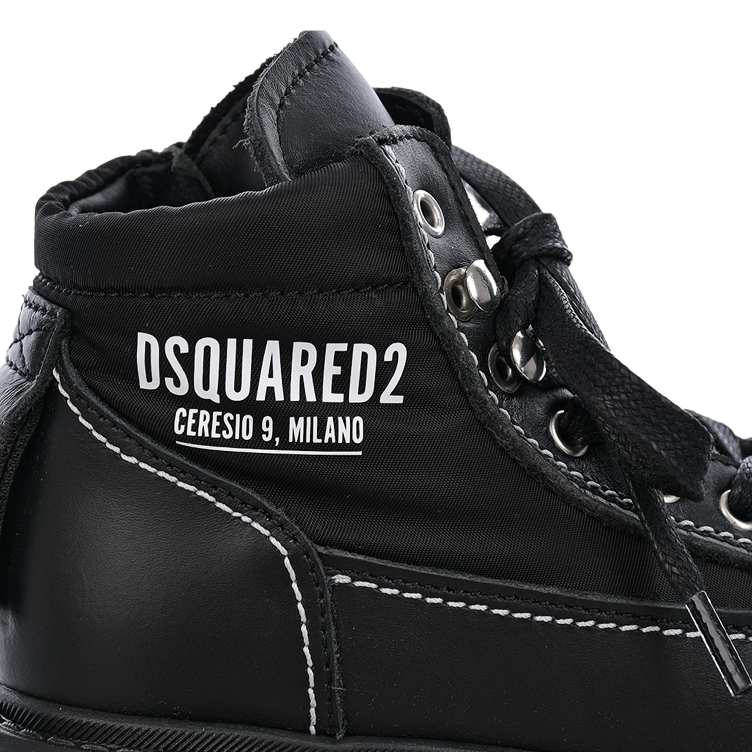 Ботинки черного цвета Dsquared2 детские, размер 24 - фото 6
