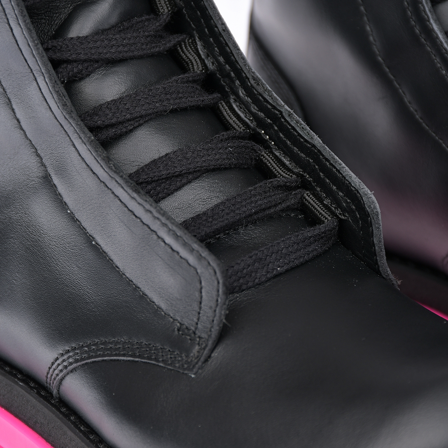 Кожаные ботинки с розовой подошвой Jarrett детские, размер 32, цвет черный - фото 6