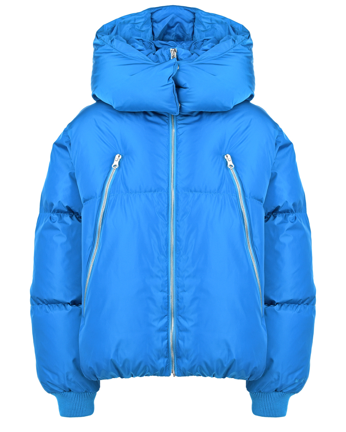 Синяя куртка с карманами на молнии MM6 Maison Margiela детская, размер 176, цвет синий - фото 1