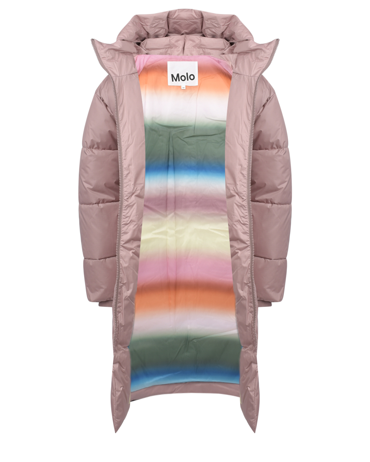 Розовое мембранное пальто Molo детское, размер 152, цвет розовый - фото 4