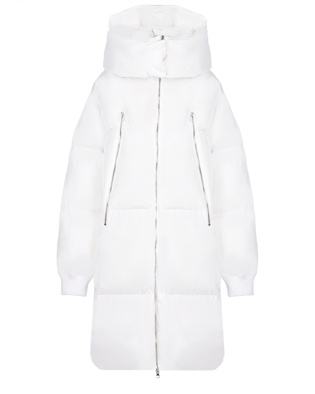 Белое стеганое пальто с капюшоном MM6 Maison Margiela детское, размер 140, цвет белый - фото 1