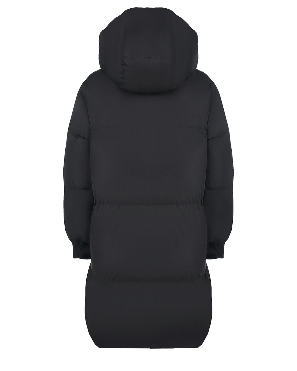 Черное стеганое пальто с капюшоном MM6 Maison Margiela детское, размер 152, цвет черный - фото 2