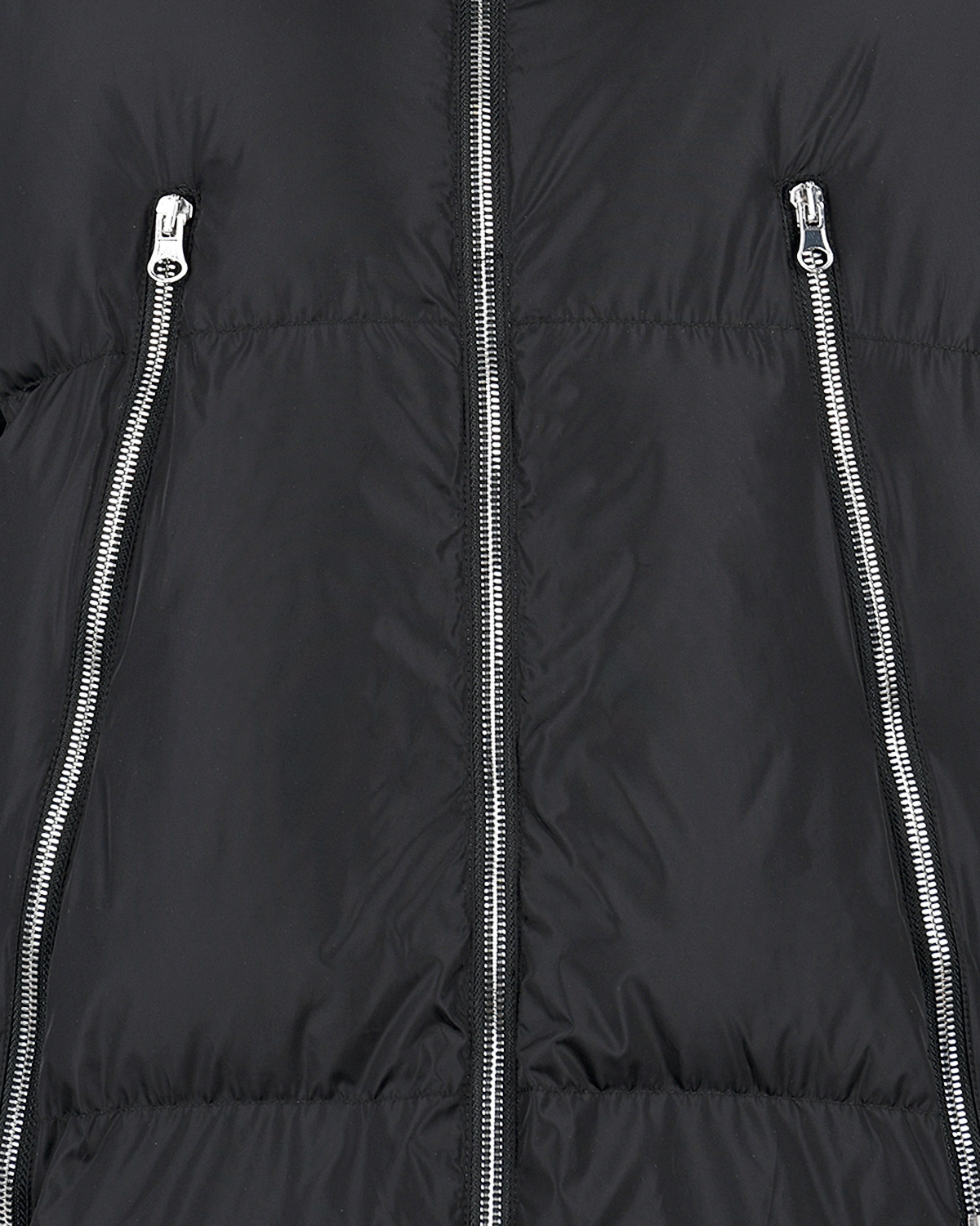 Черное стеганое пальто с капюшоном MM6 Maison Margiela детское, размер 152, цвет черный - фото 3