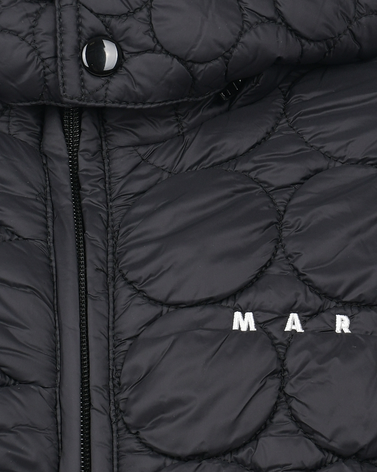Черная стеганая куртка MARNI детская, размер 152, цвет черный - фото 3