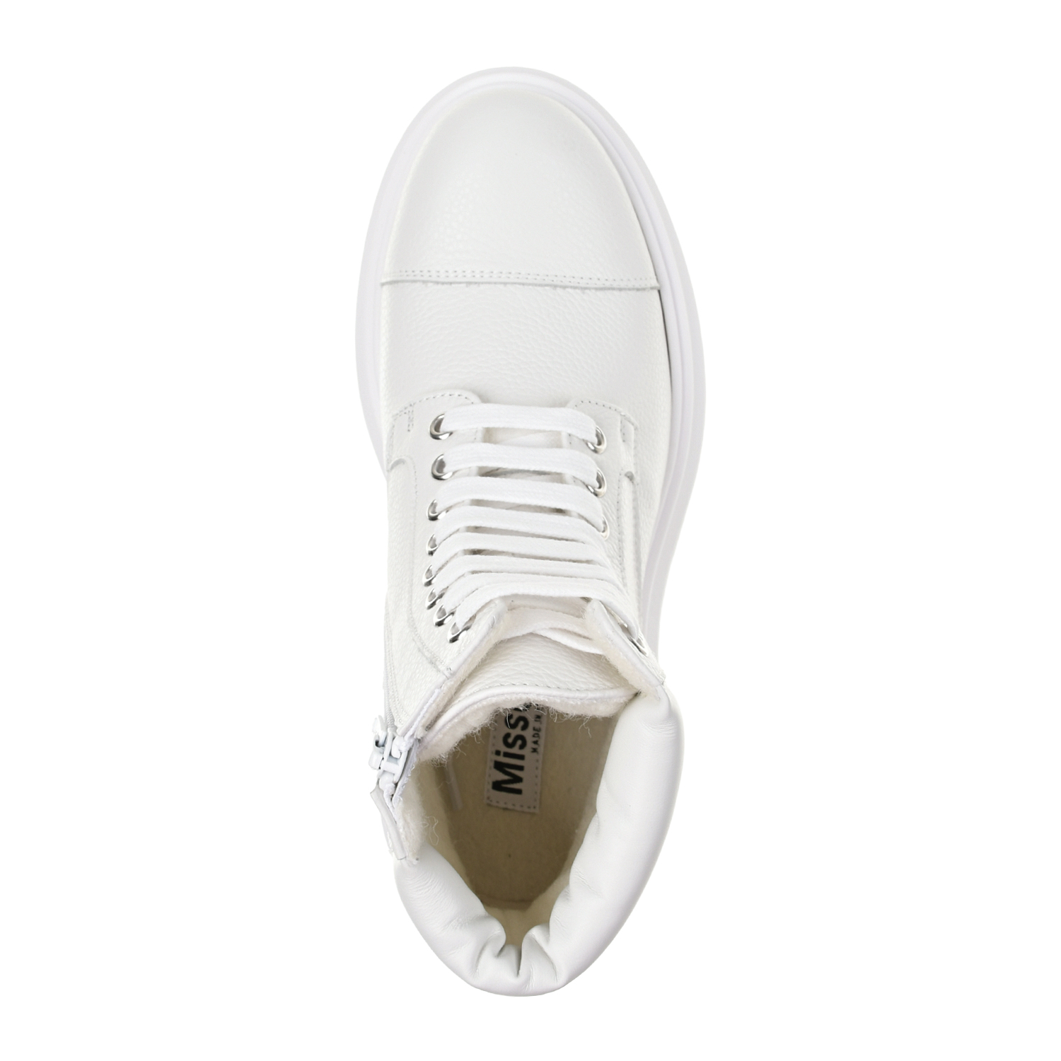 Белые ботинки с флисовой подкладкой Missouri детские, размер 34, цвет белый - фото 4
