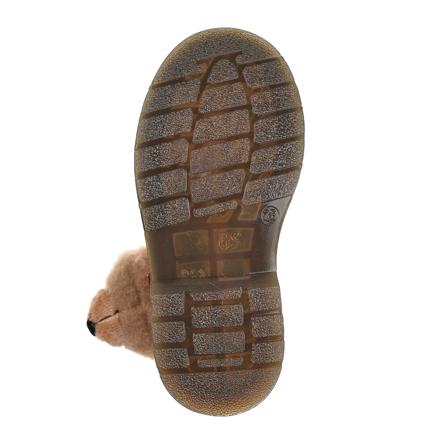 Кожаные ботинки с аппликацией "медвежонок" Monnalisa детские, размер 26, цвет черный - фото 5