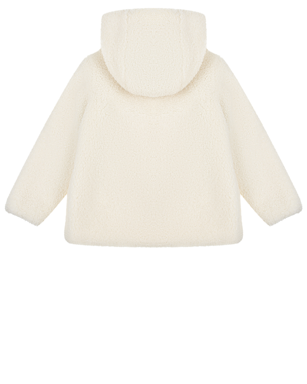 Куртка из эко-меха кремового цвета Moschino детская, размер 86 - фото 3