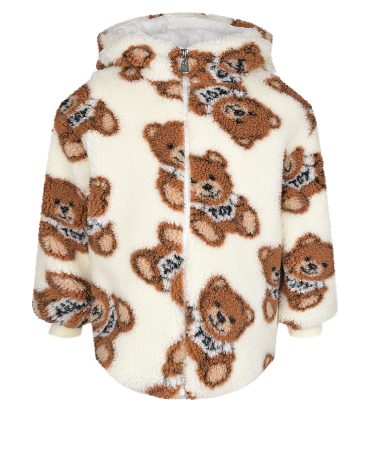 Куртка из эко-меха с принтом "медвежата" Moschino детская