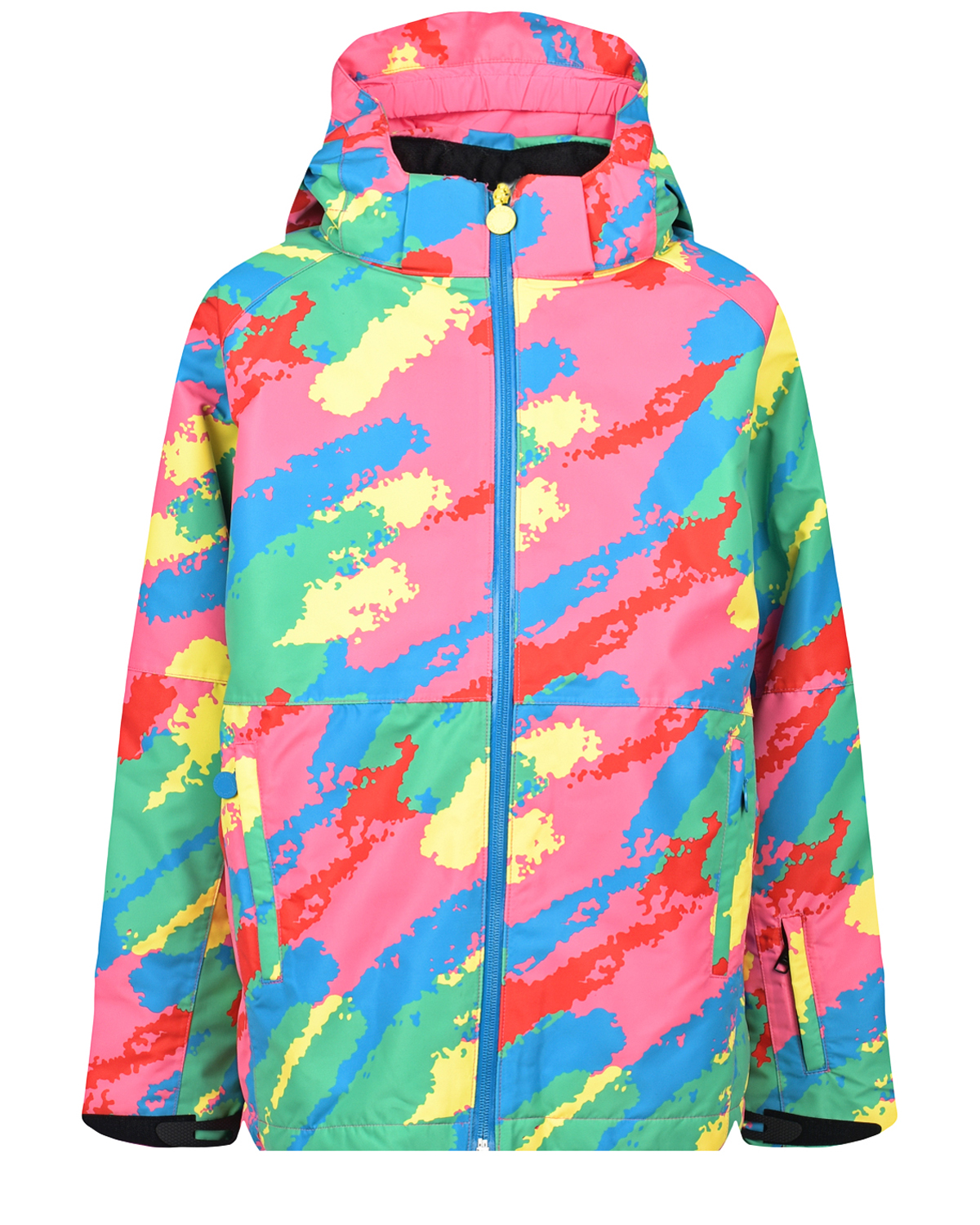 Мембранная куртка с капюшоном Stella McCartney детская, размер 128, цвет мультиколор - фото 1