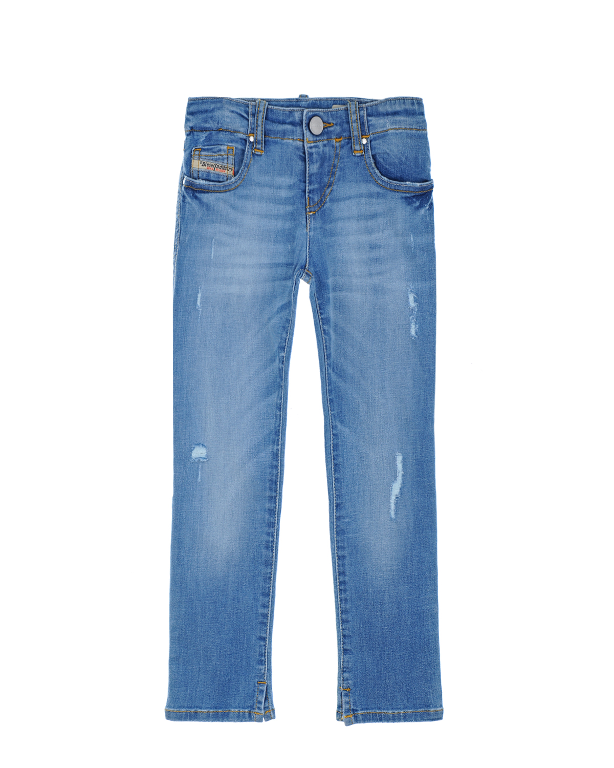 Slim fit джинсы с потертостями Diesel детский - фото 1