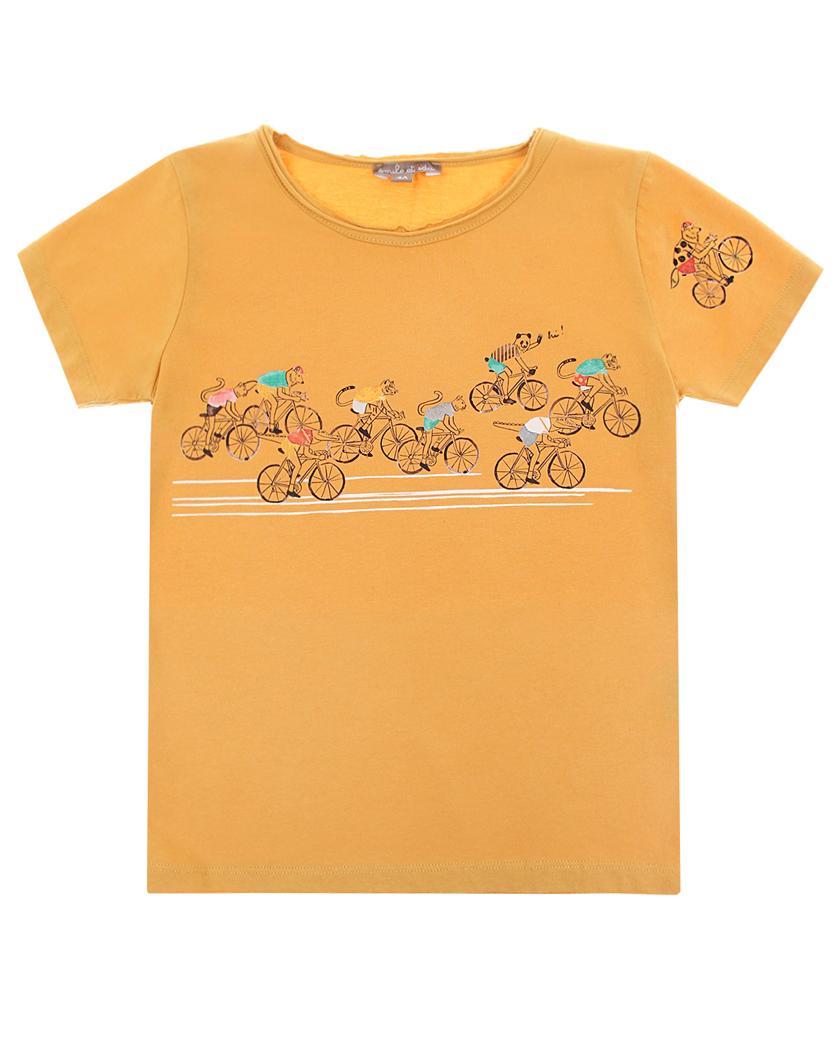 

Футболка с принтом "велосипедисты" Emile et Ida, Нет цвета, Футболка с принтом "велосипедисты" Emile et Ida