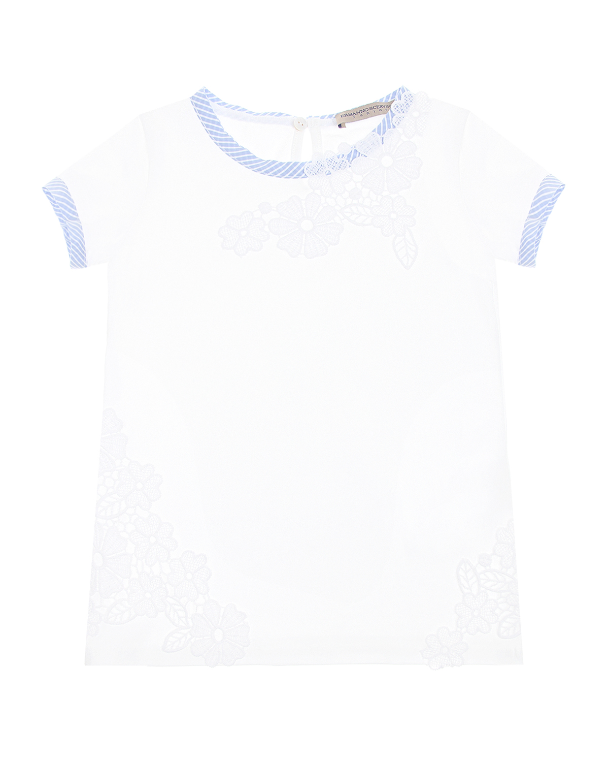 

Футболка с кружевными аппликациями Ermanno Scervino детская