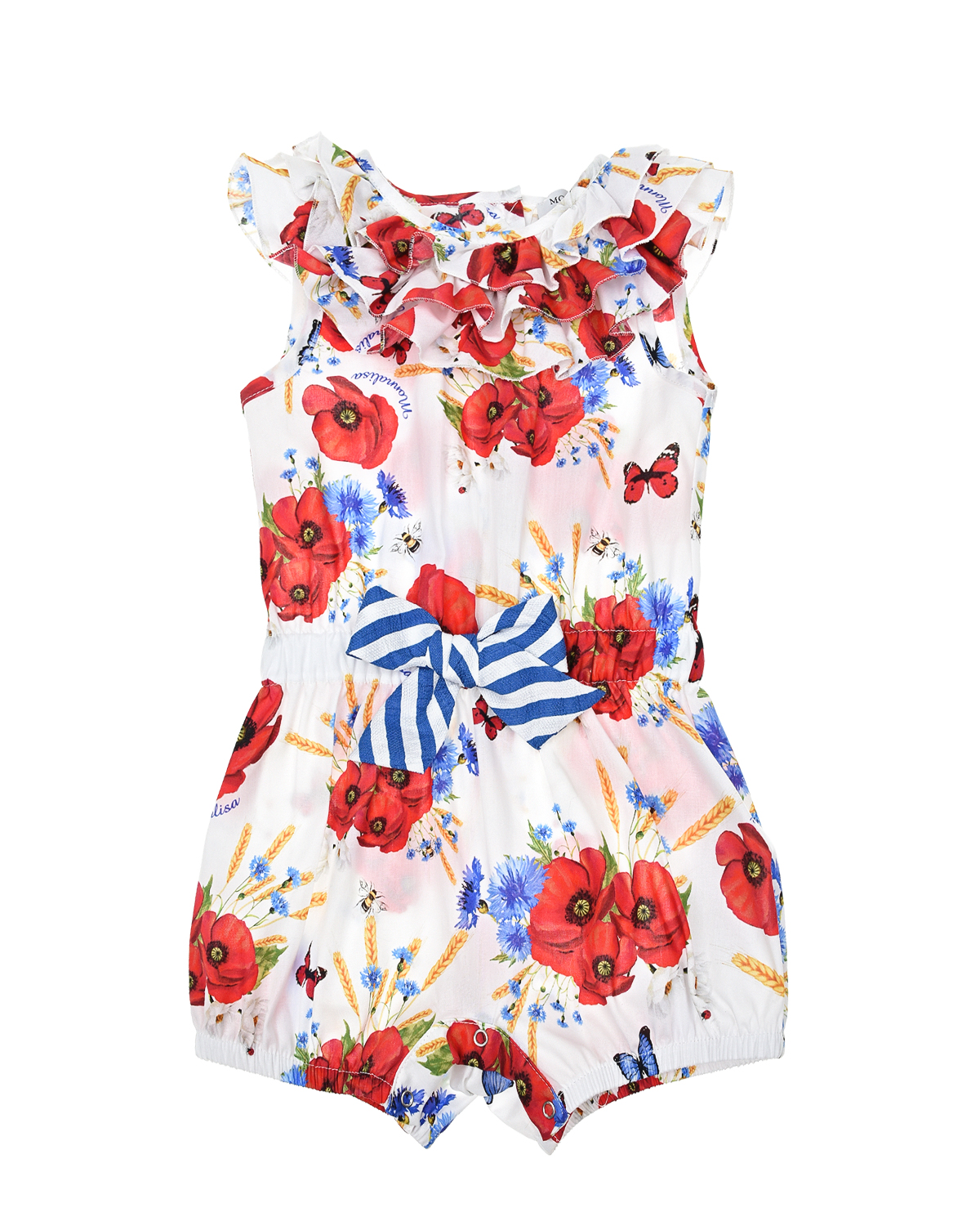 

Комбинезон из хлопка Monnalisa, Белый, Комбинезон из хлопка Monnalisa