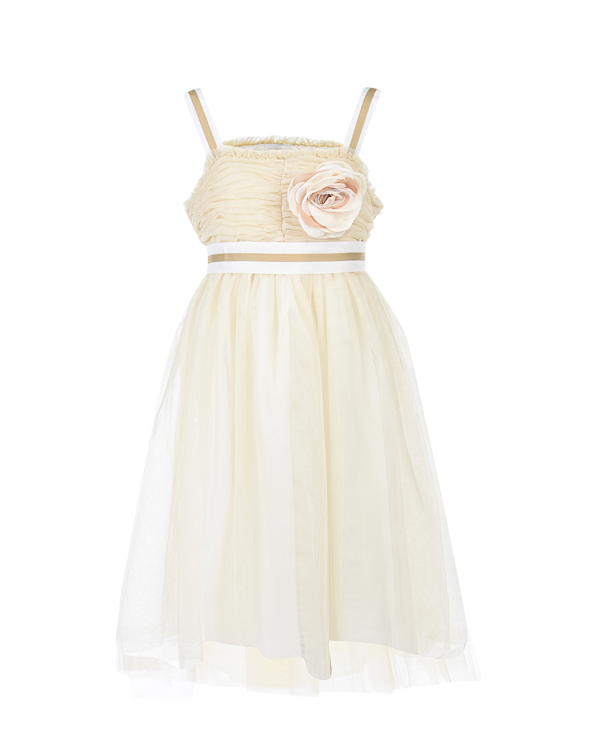 Платье TWINSET, размер 164, цвет кремовый - фото 1