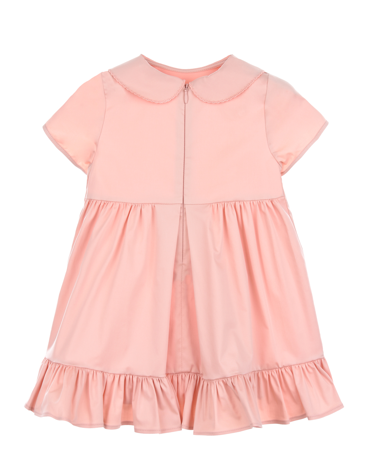 Платье с вышивкой Fendi детское, размер 92, цвет оранжевый - фото 2