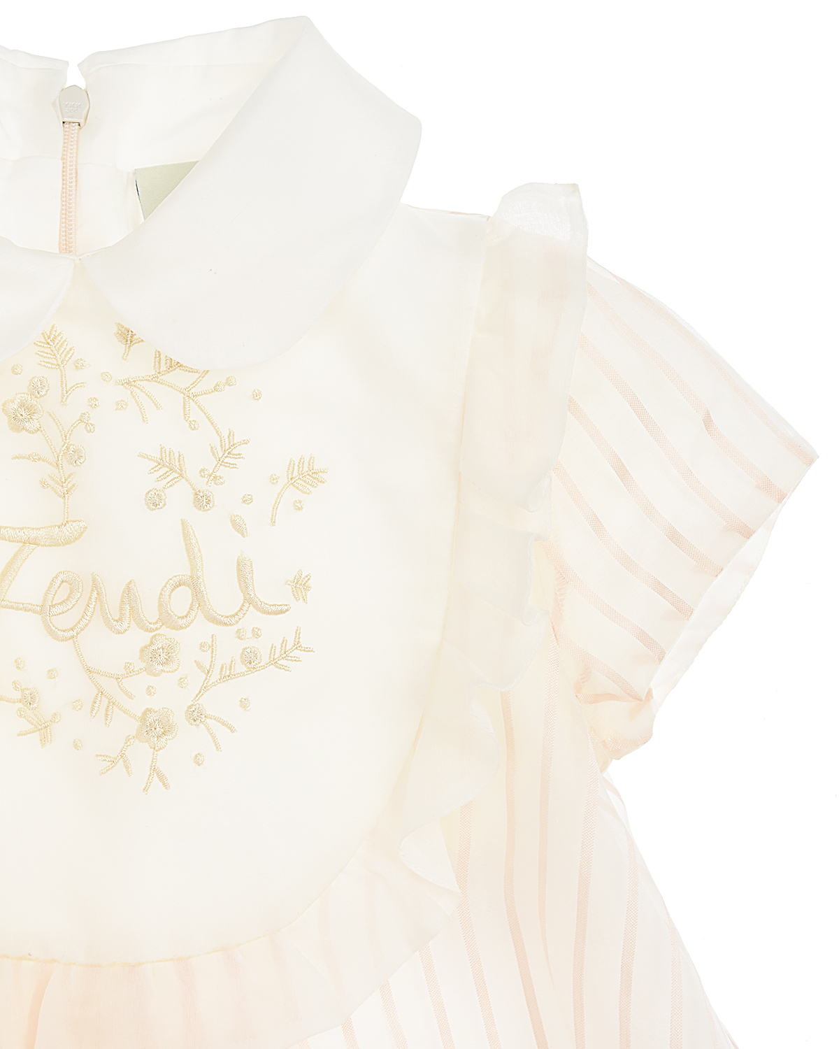 Платье Fendi детское, размер 98, цвет белый - фото 4