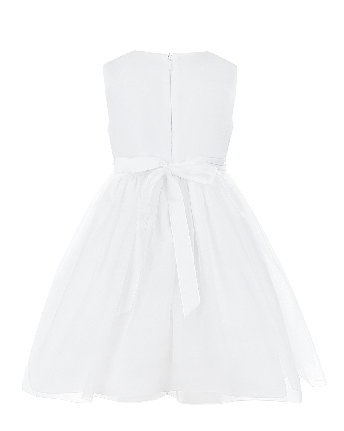 Белое платье с многослойной юбкой Lesy детское - фото 2