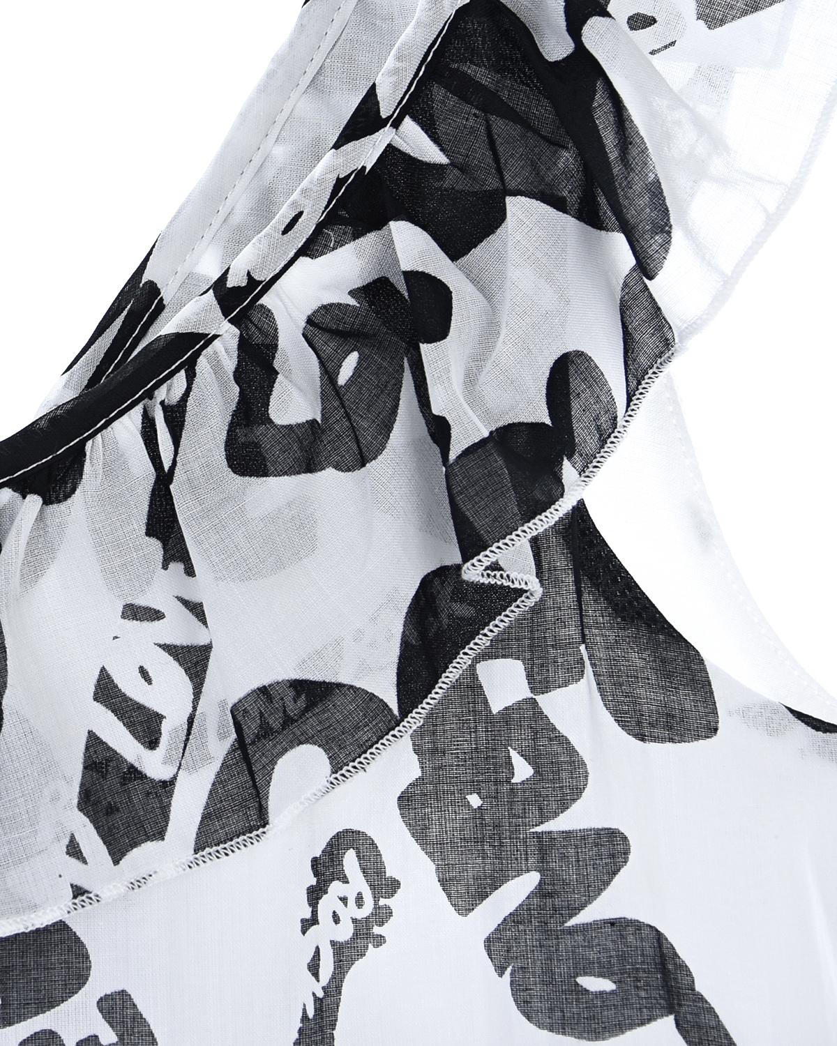 Платье из принтованного хлопка Monnalisa, размер 164, цвет белый - фото 5