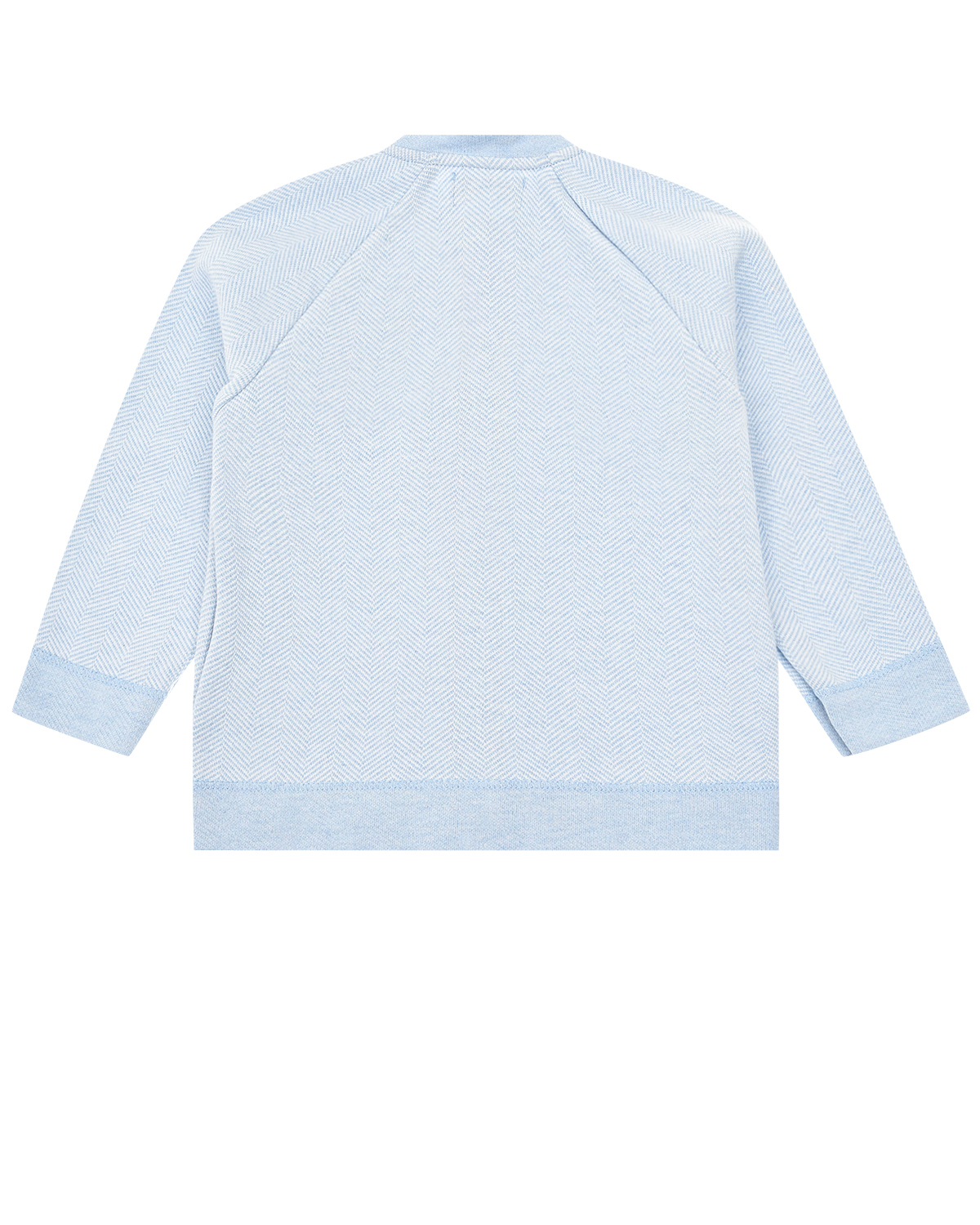 Голубая кофта в "елочку" Sanetta fiftyseven детская, размер 68, цвет голубой - фото 2