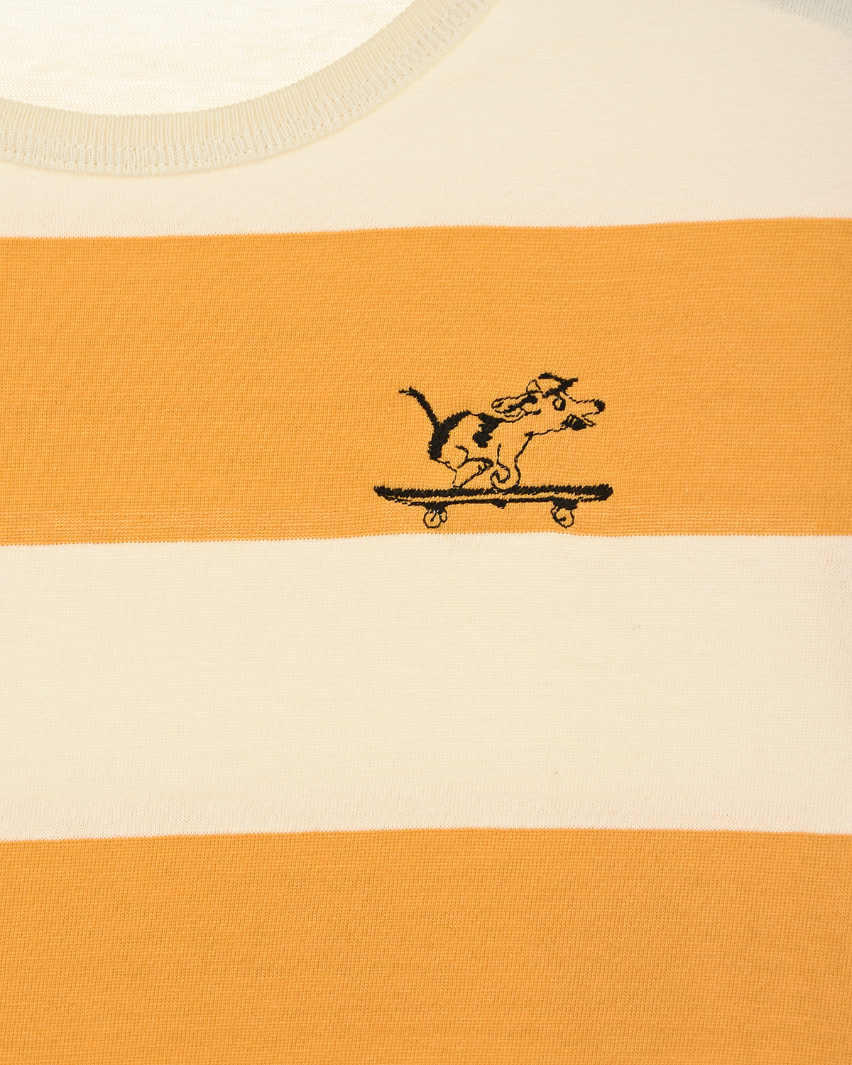 Хлопковая футболка в широкую полоску Emile et Ida детская, размер 92, цвет мультиколор - фото 3