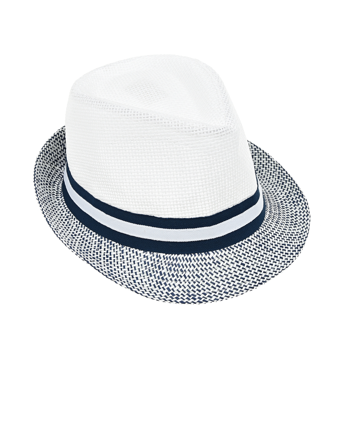 Шляпа с лентой в полоску Catya, размер 54, цвет белый