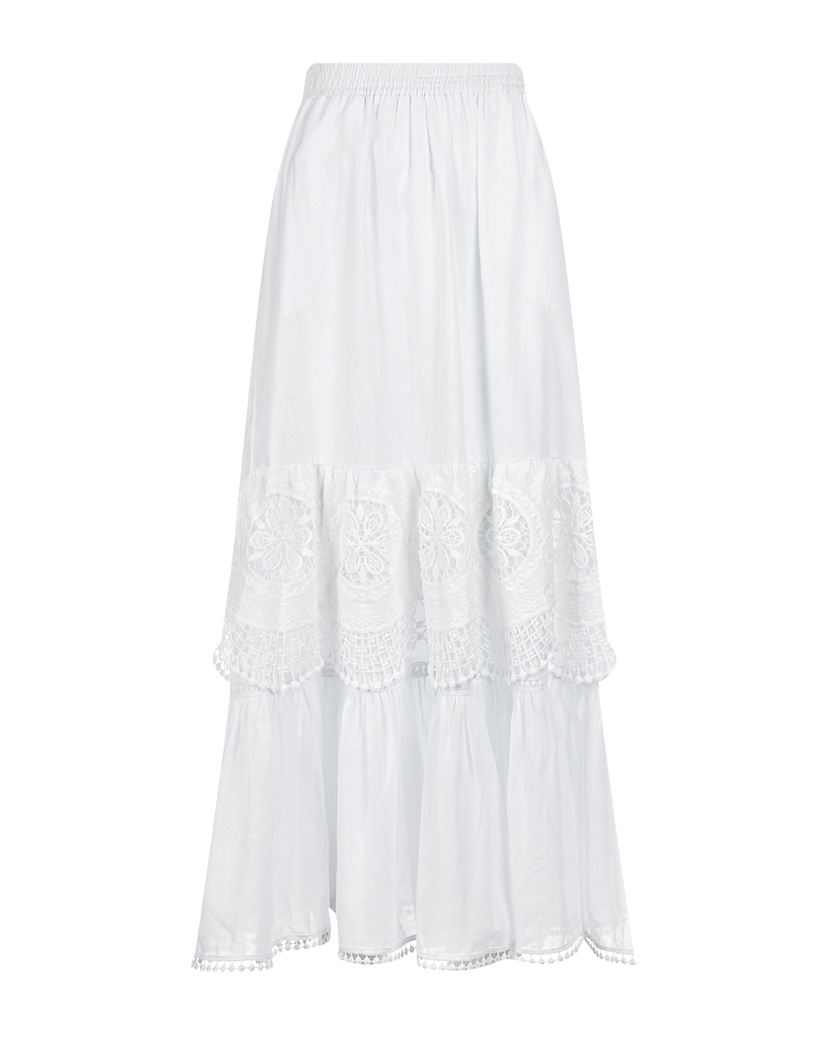 Белая юбка с кружевной отделкой Charo Ruiz - фото 1