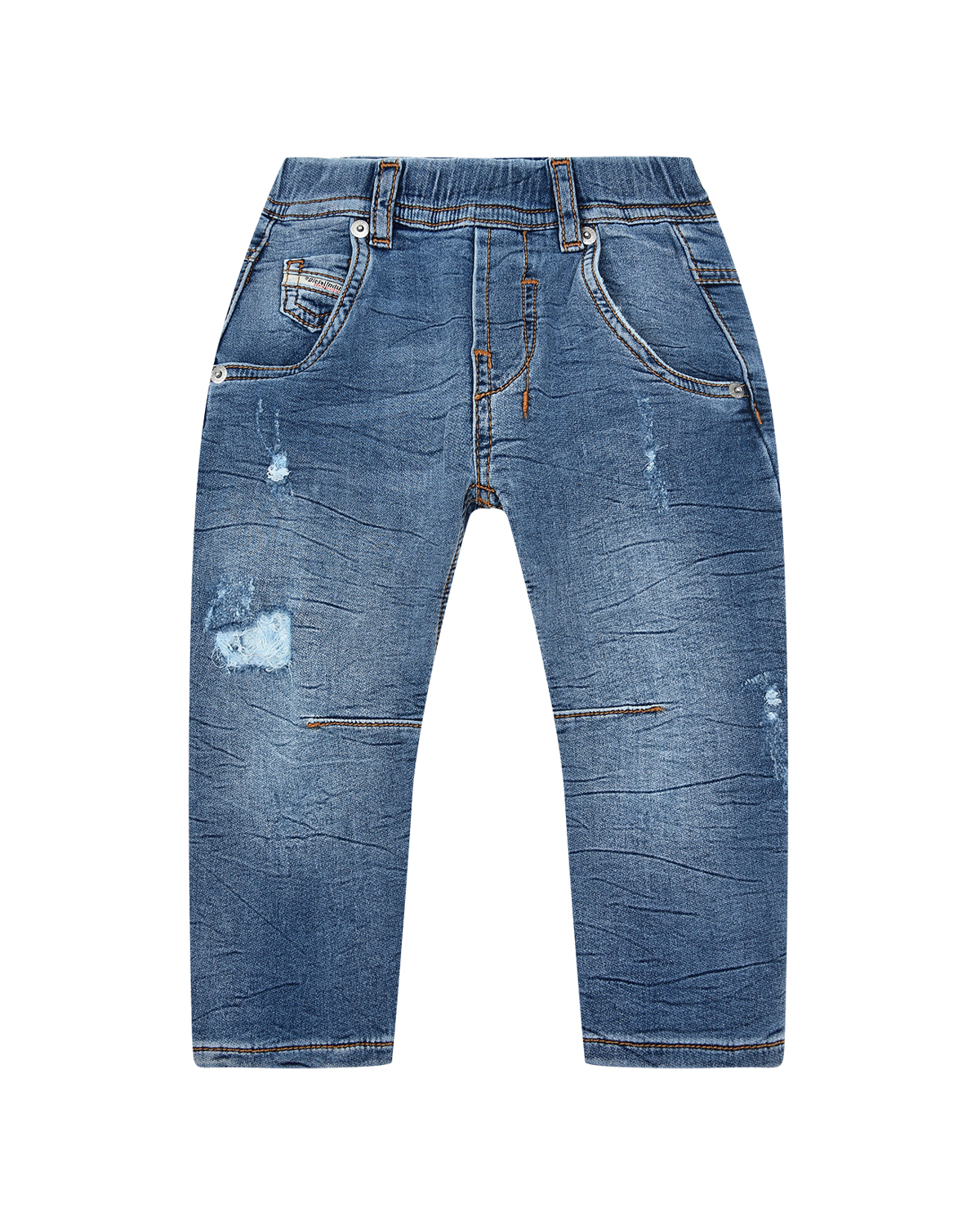 Синие джинсы с разрезами Diesel детские - фото 1