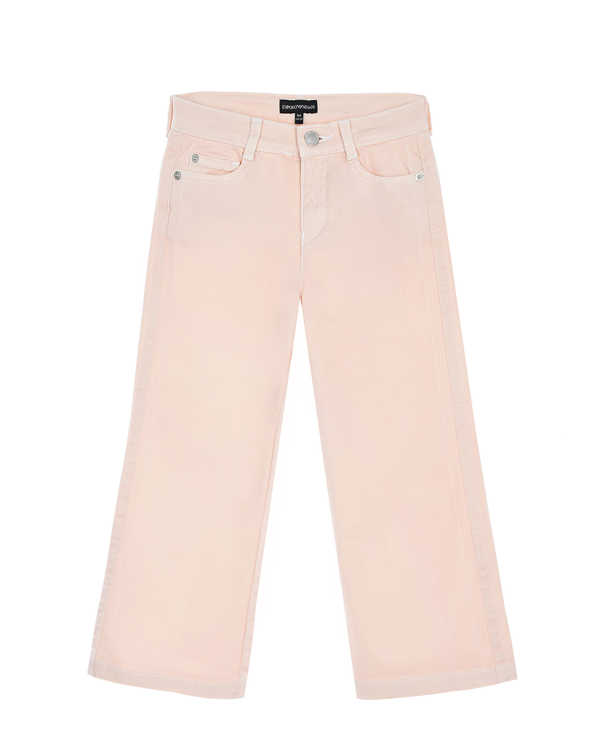 Розовые широкие джинсы Emporio Armani детские, размер 116, цвет розовый - фото 1