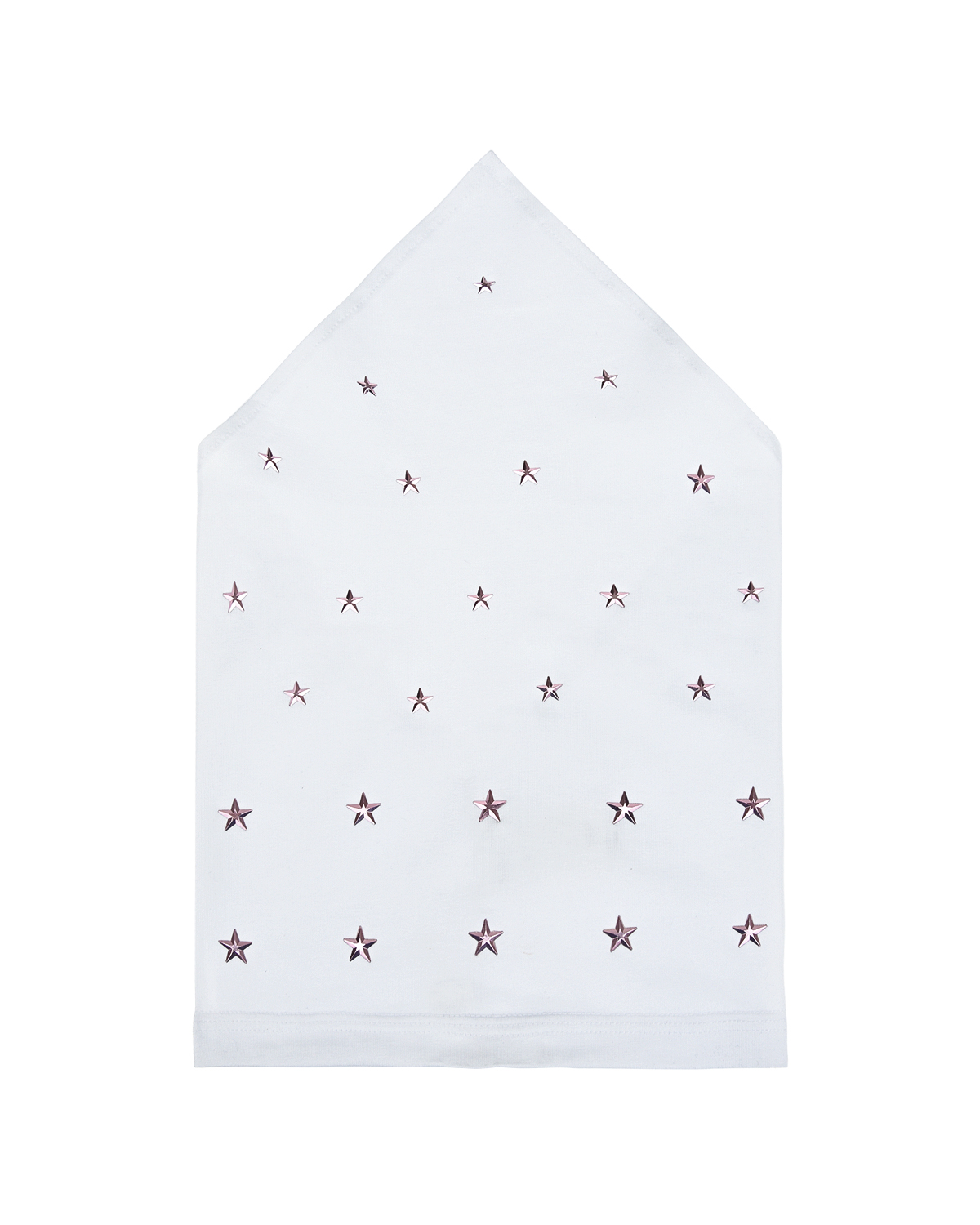 Белая косынка с розовыми звездами Il Trenino детская