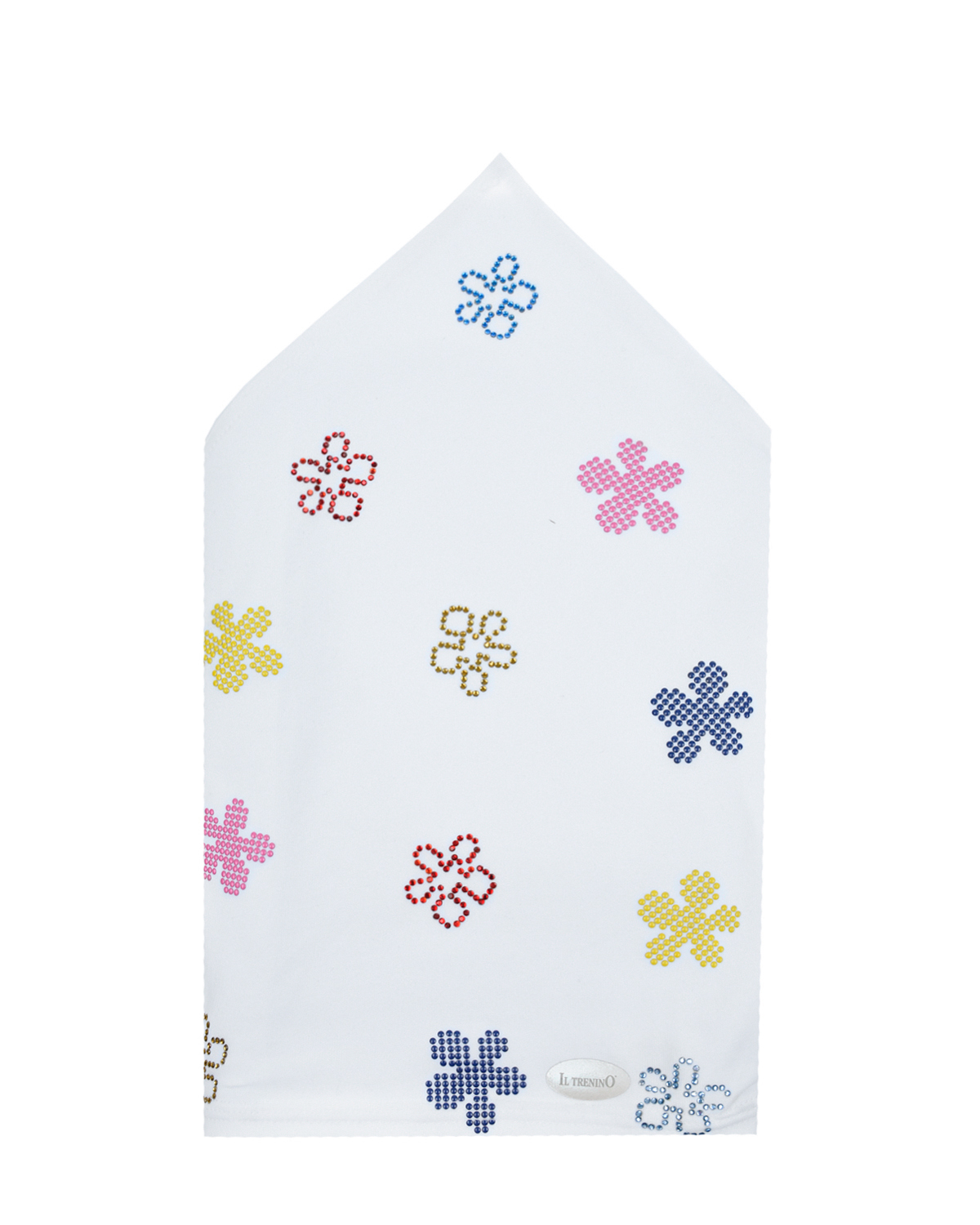 Косынка с цветами из стразов Il Trenino детская