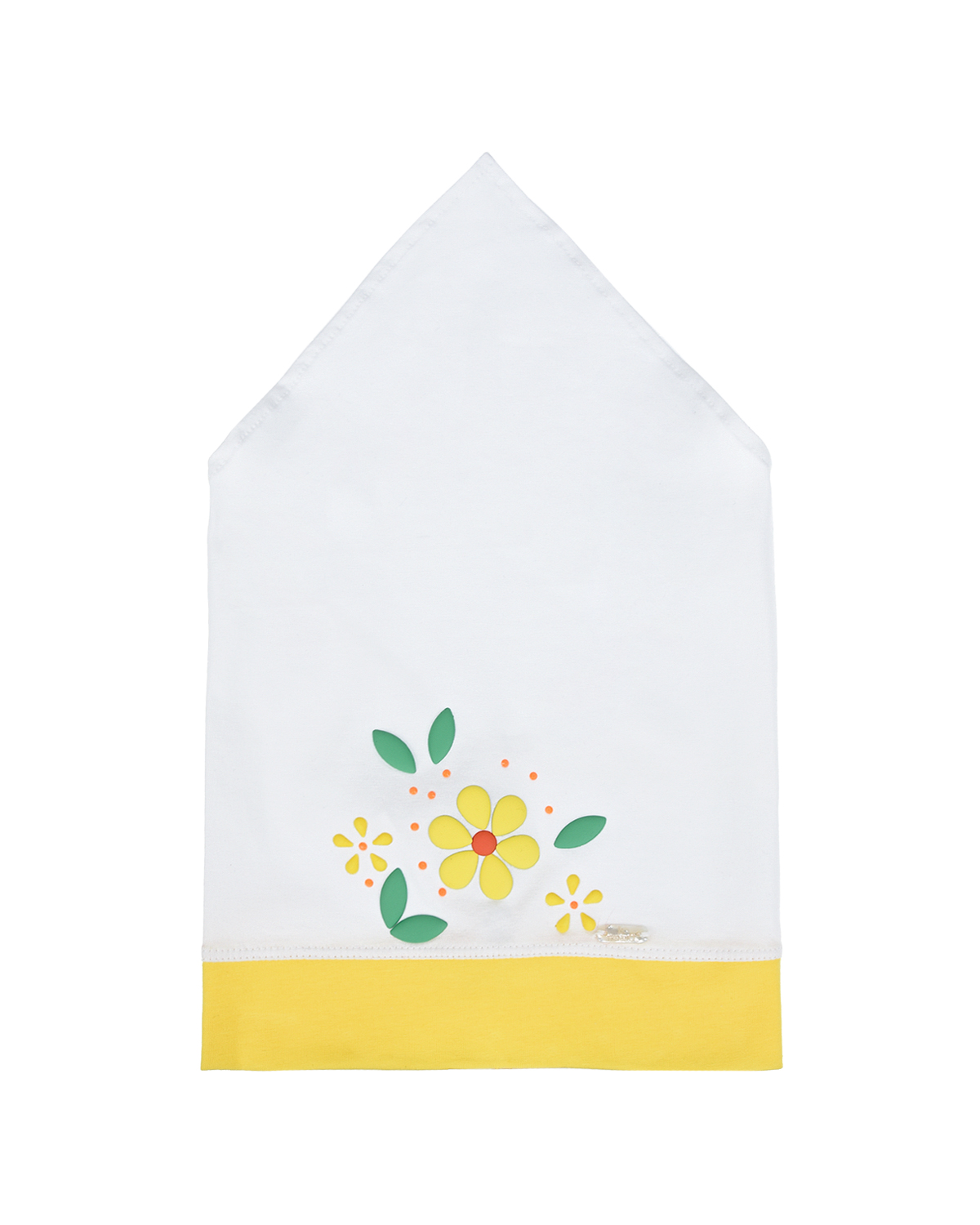 Белая косынка с цветочным декором Il Trenino детская