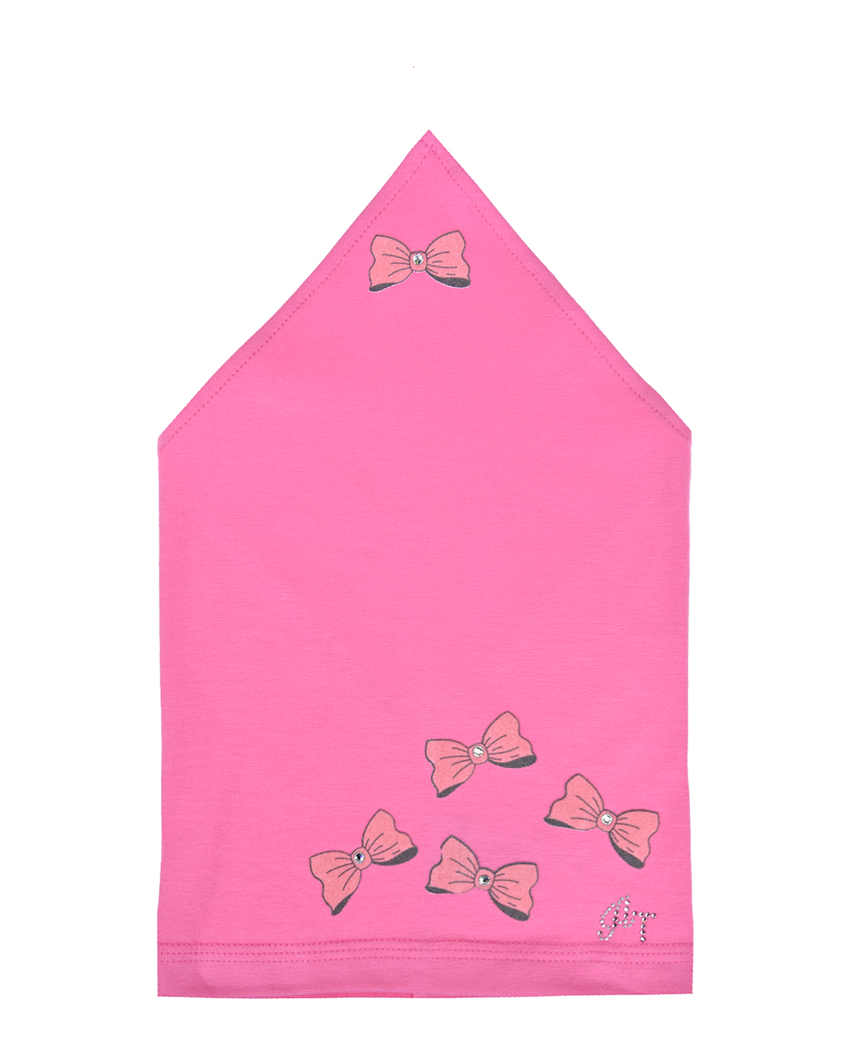 Косынка с принтом "Бантики" Il Trenino детская