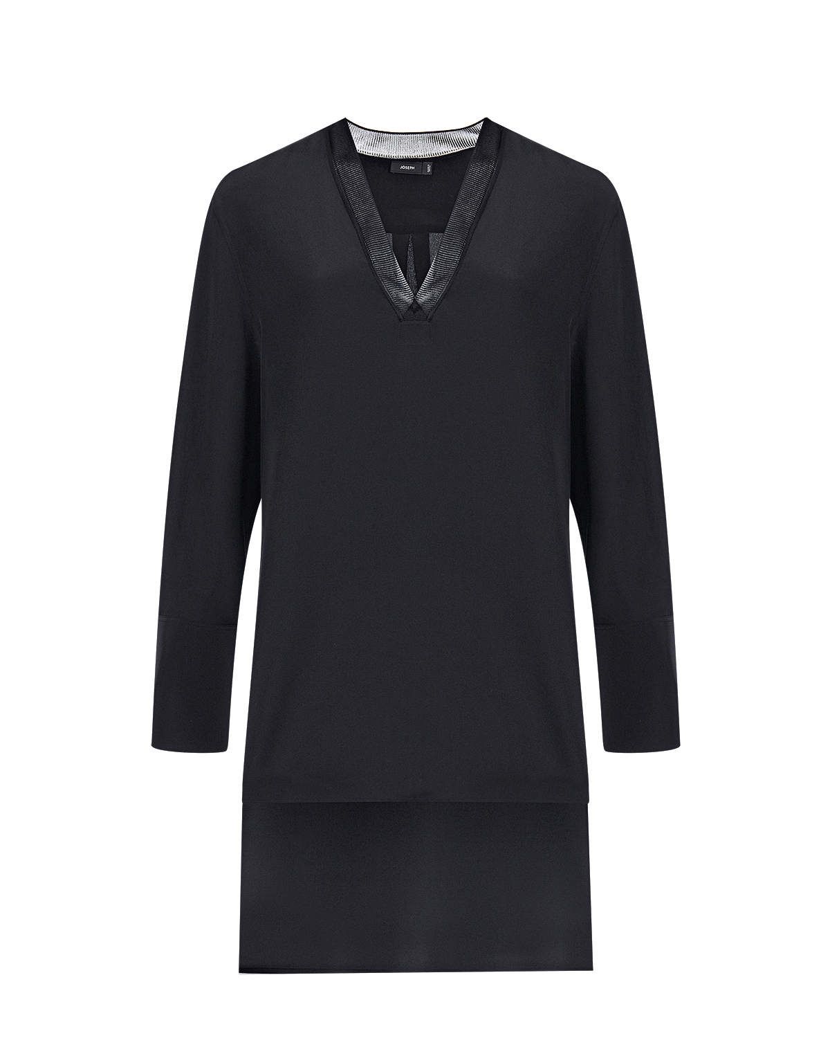 

Свободная блуза из черного шелка Joseph, Черный, Свободная блуза из черного шелка Joseph