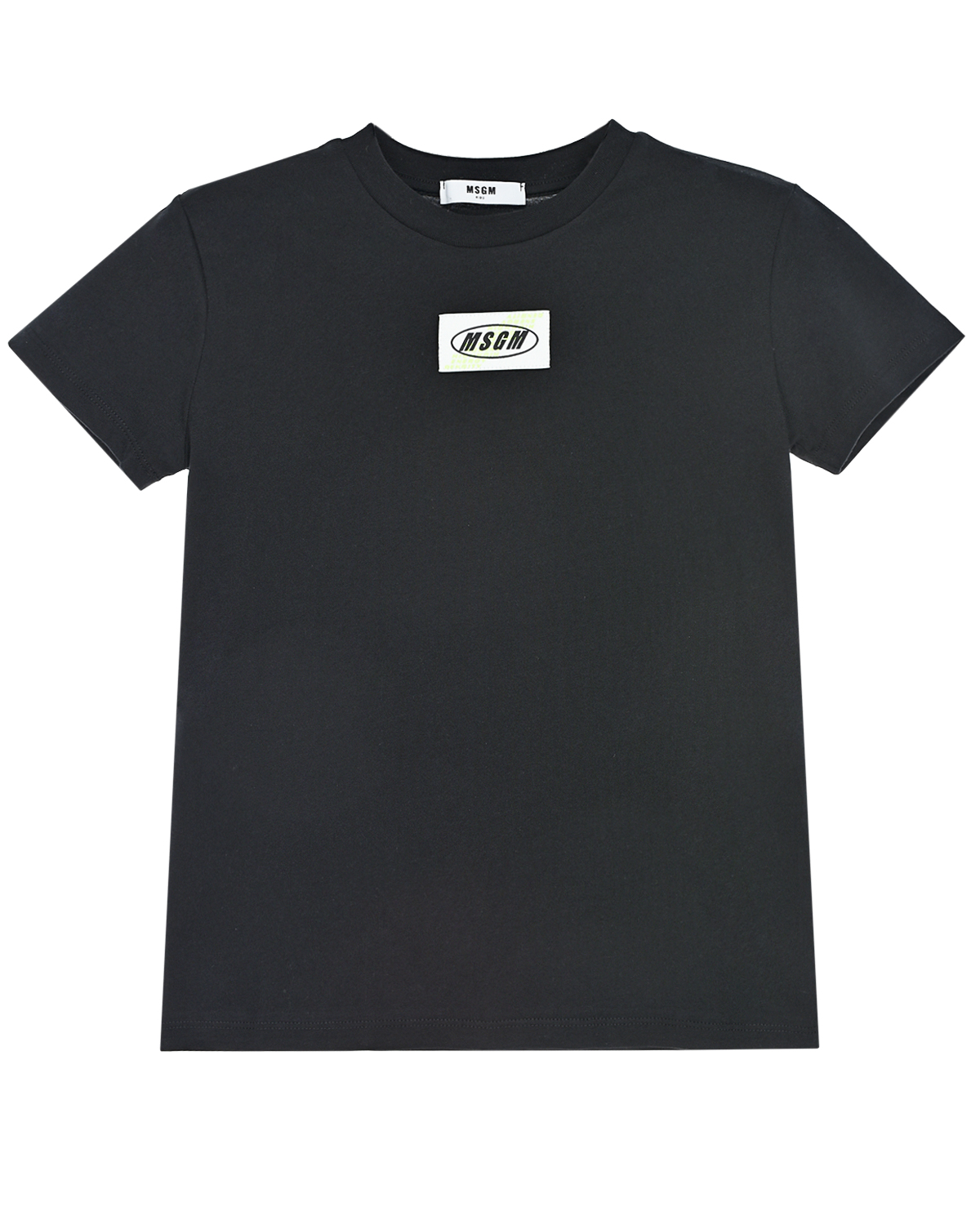 Черная футболка с фотопринтом "пальмы" MSGM детская, размер 128, цвет черный - фото 1