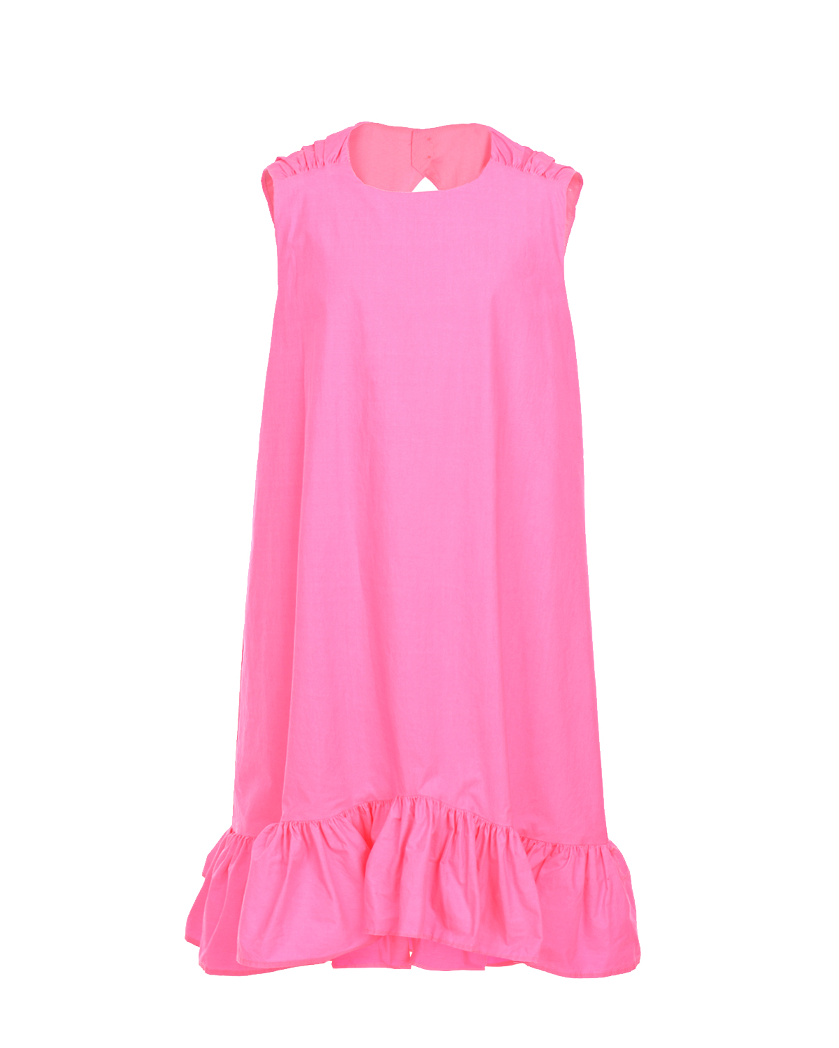 Платье цвета фуксии с оборкой MSGM детское, размер 140 - фото 1