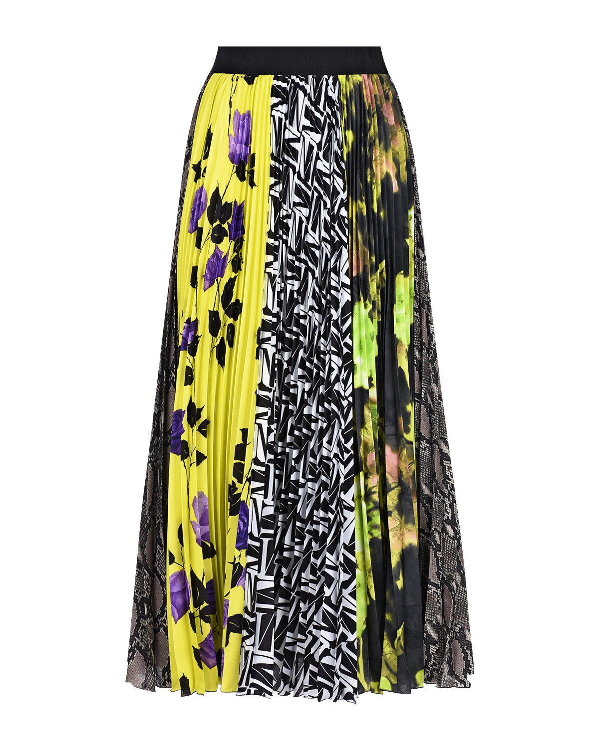 Плиссированная юбка в стиле color block MSGM - фото 1