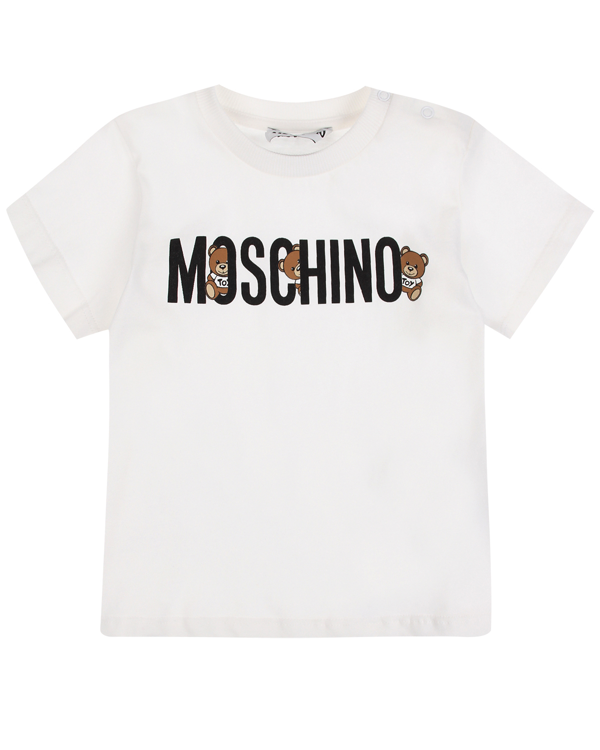 

Белая футболка с логотипом Moschino детская, Белый, Белая футболка с логотипом Moschino детская