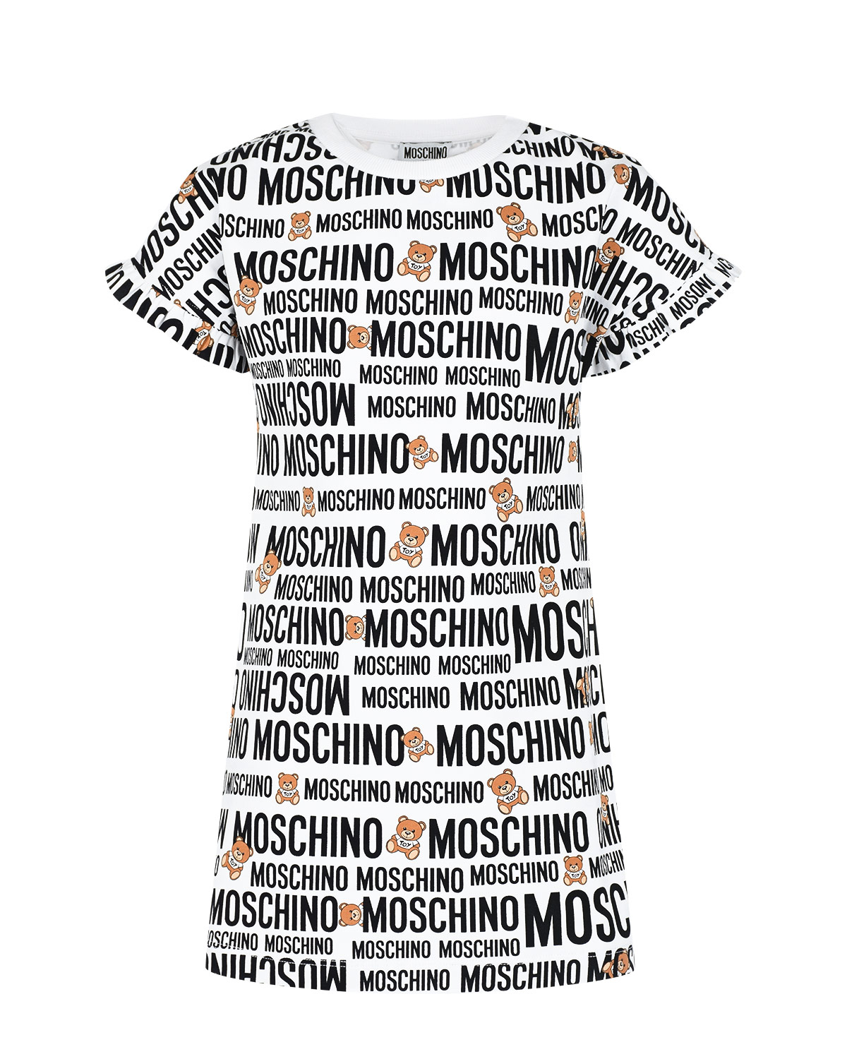 Платье-футболка с логотипом Moschino детское - фото 1