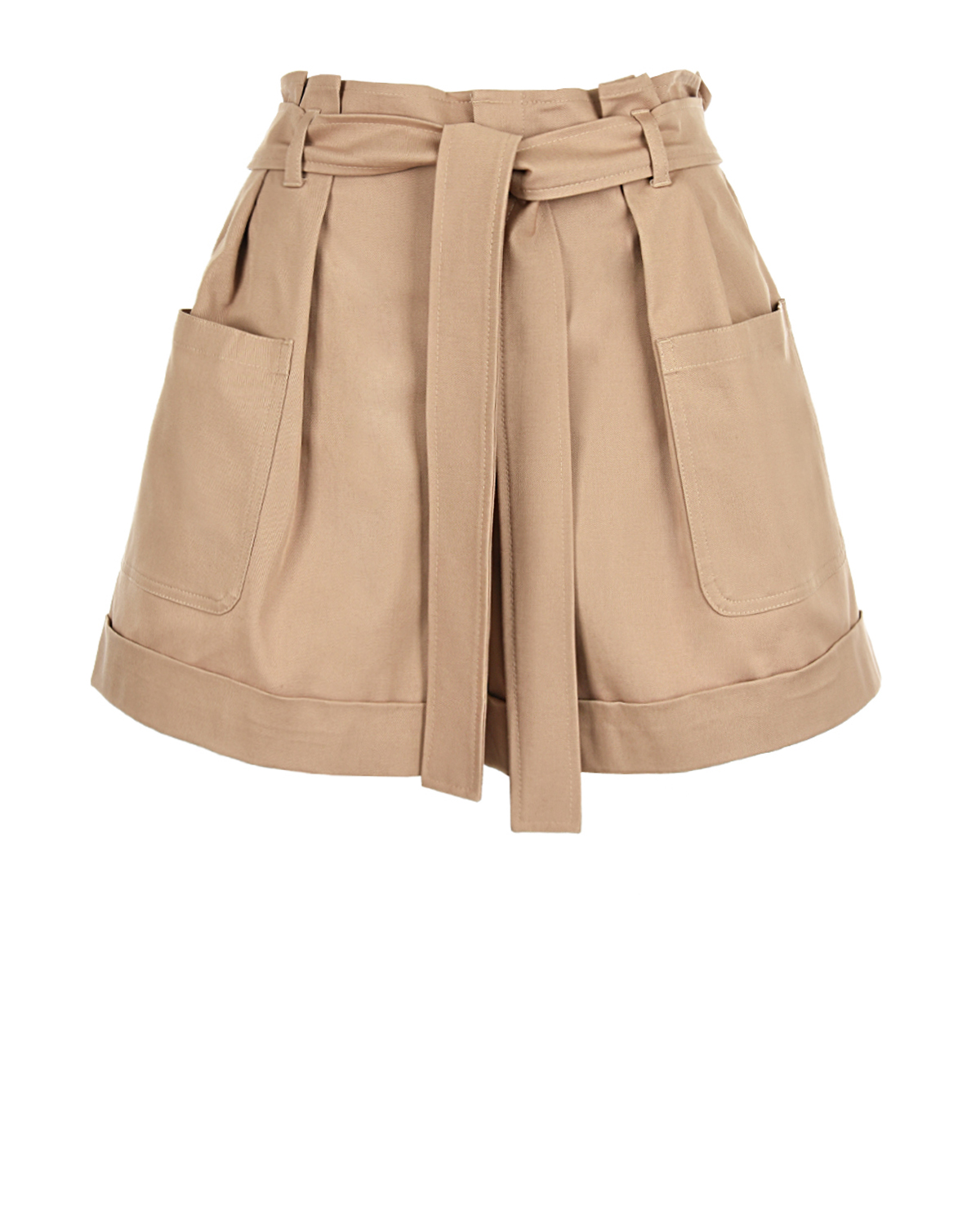 

Шорты высокой посадки с поясом Red Valentino, Бежевый, Шорты высокой посадки с поясом Red Valentino