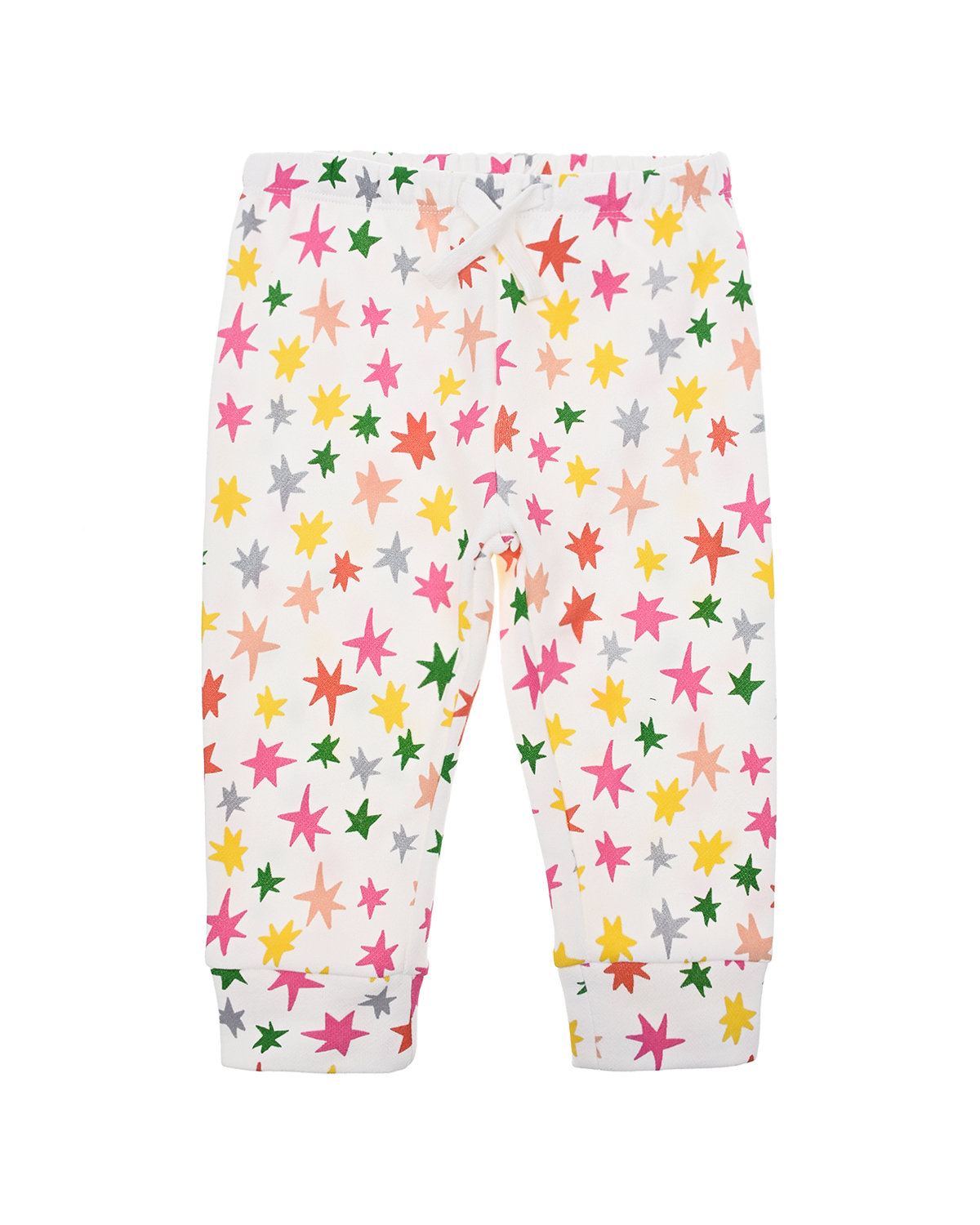 

Белые спортивные брюки с принтом "звезды" Stella McCartney, Мультиколор, Белые спортивные брюки с принтом "звезды" Stella McCartney