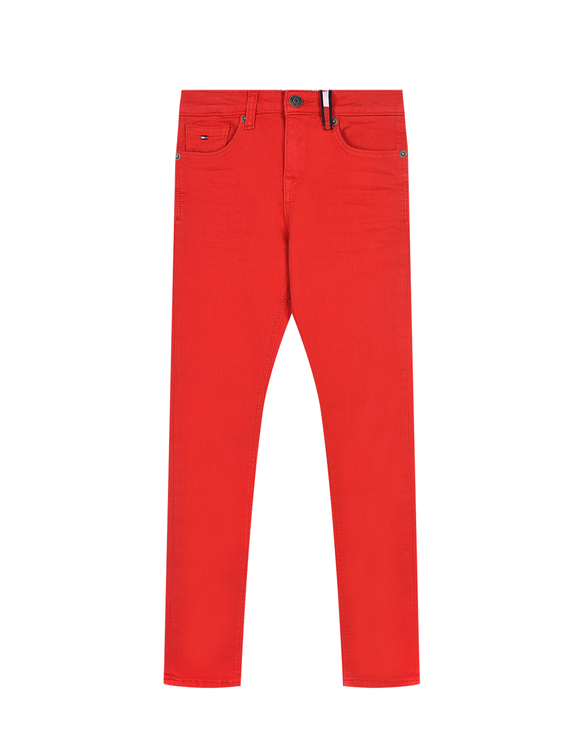 Красные джинсы skinny fit Tommy Hilfiger детские, размер 176, цвет красный - фото 1