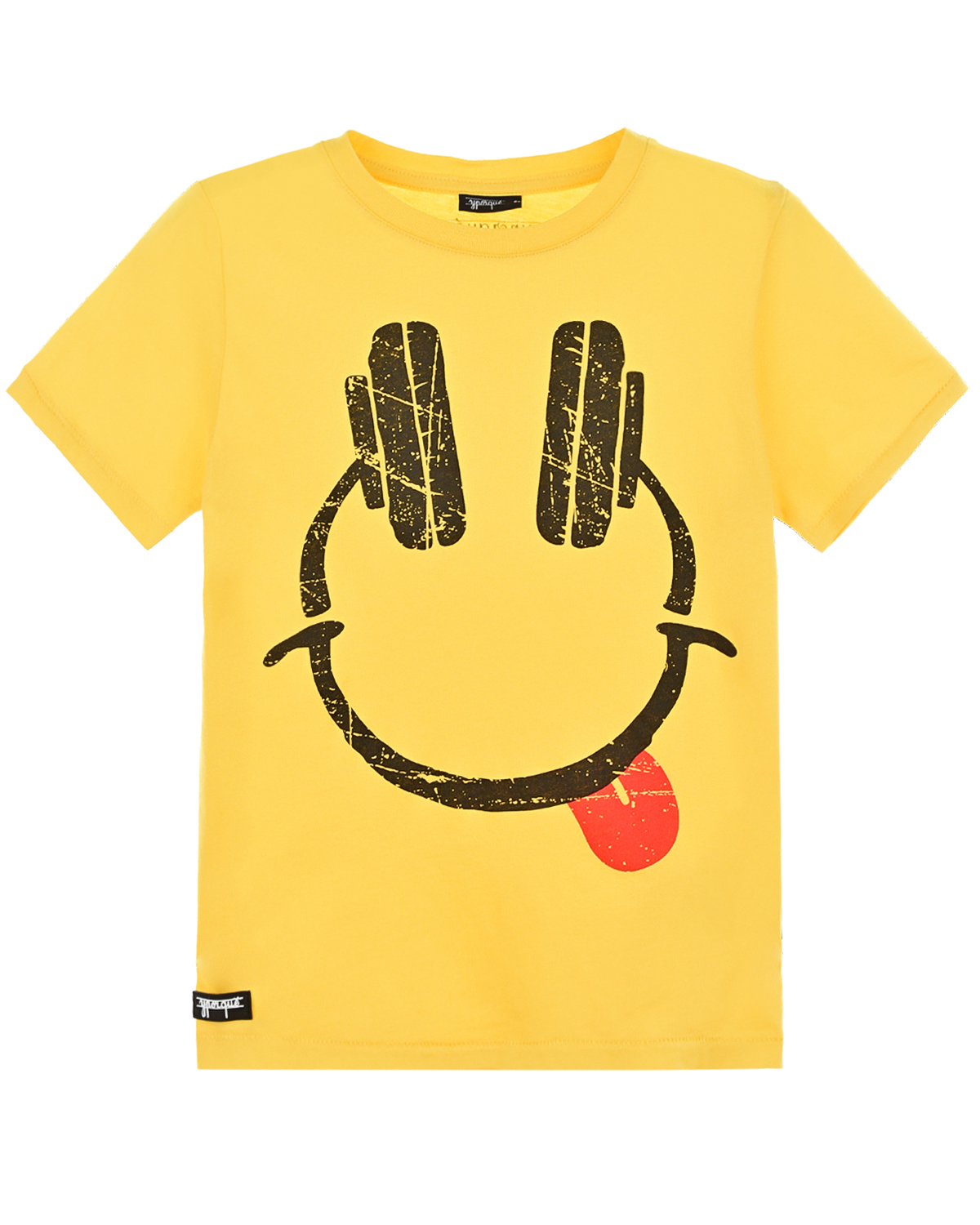 Желтая футболка с музыкальным брелоком Yporque детская, размер 104, цвет желтый - фото 1