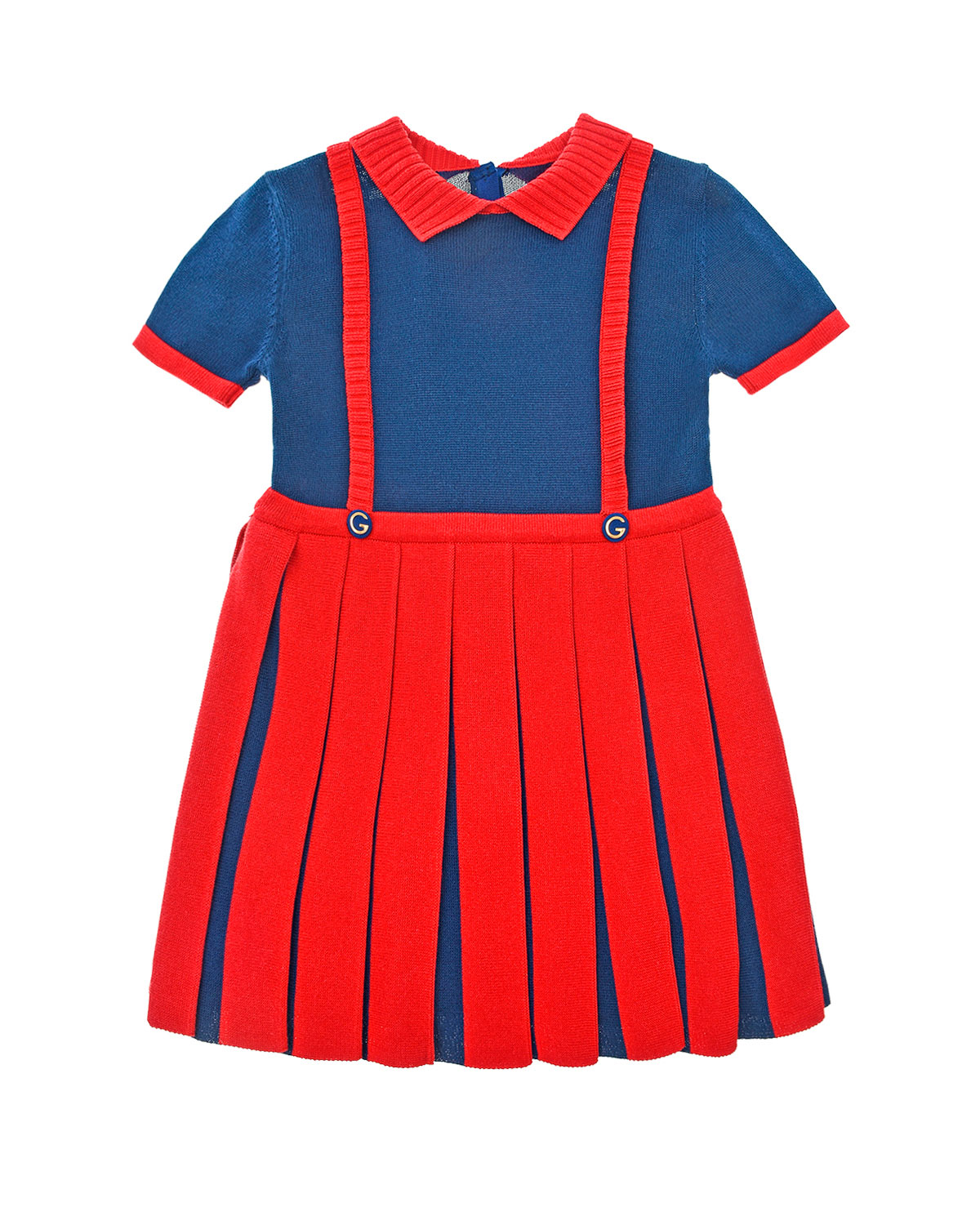 Вязаное платье с иммитацией лямок GUCCI детское - фото 1