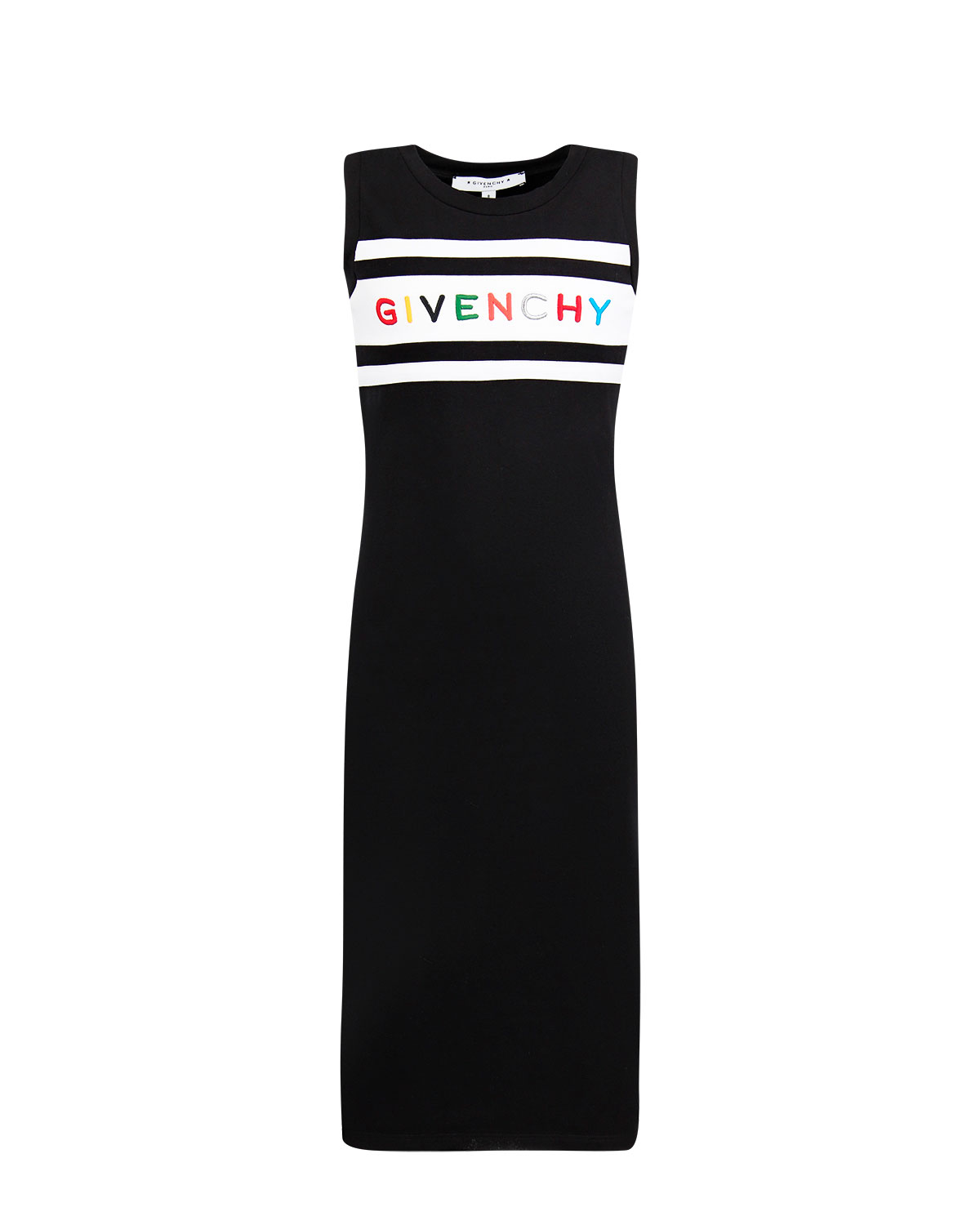 Платье прямого кроя с цветным логотипом Givenchy детское - фото 1