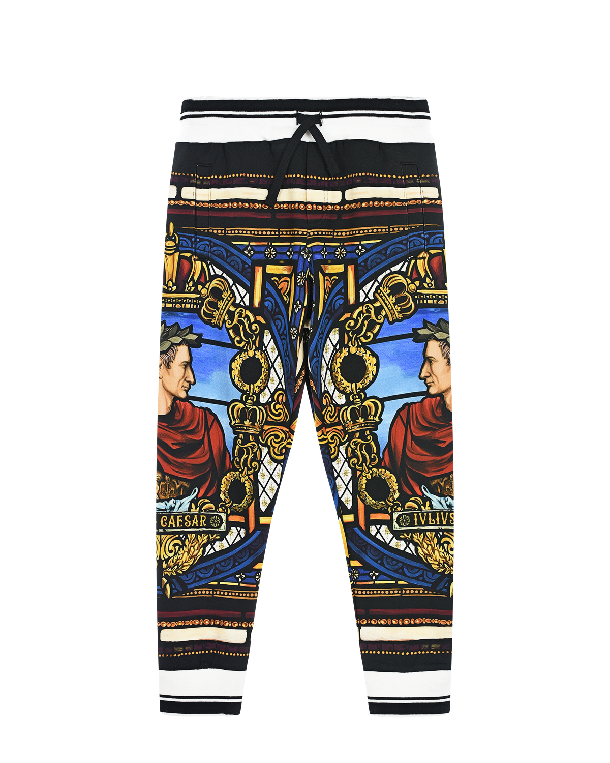 Спортивные брюки с принтом "Цезарь" Dolce&Gabbana детские - фото 1