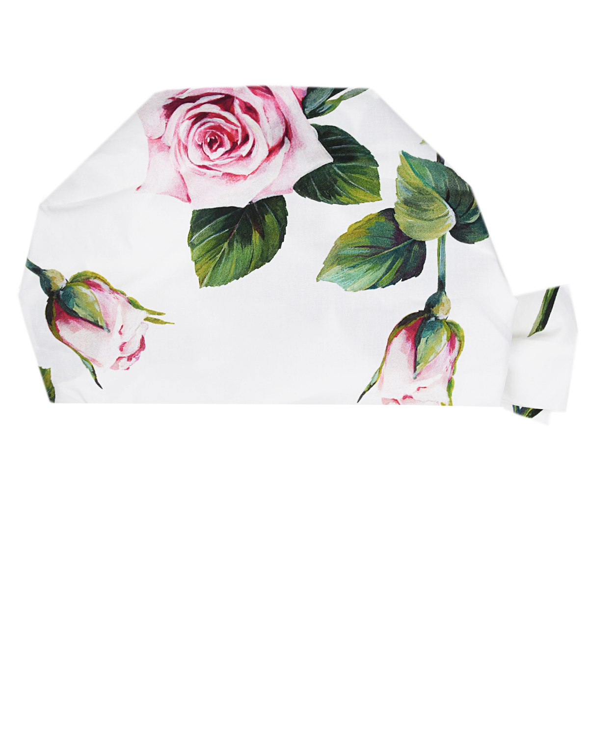 Бандана из поплина с принтом "Тропические розы" Dolce&Gabbana детская