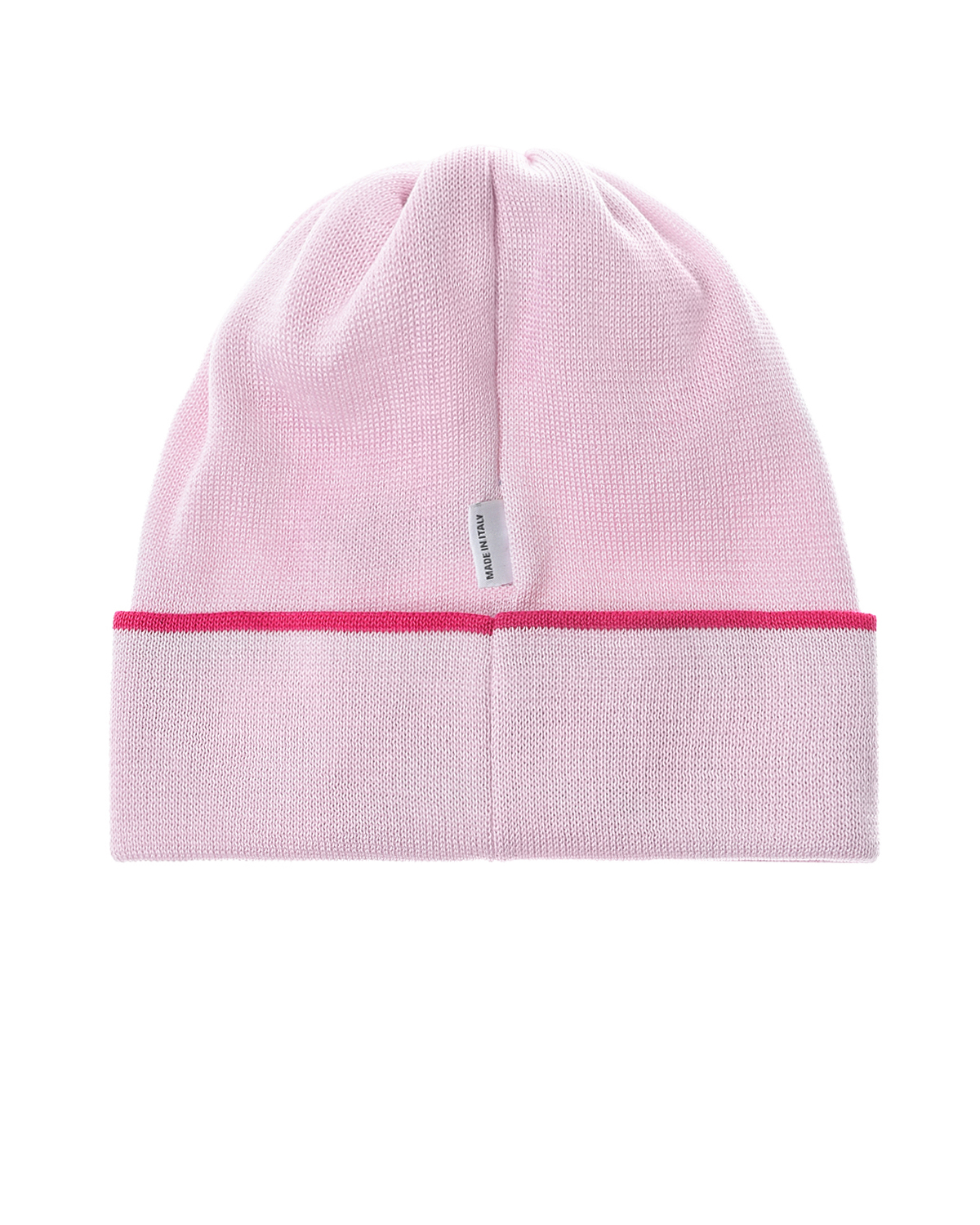 Розовая шапка с декором UNICORN Il Trenino детская, размер 53, цвет нет цвета - фото 2