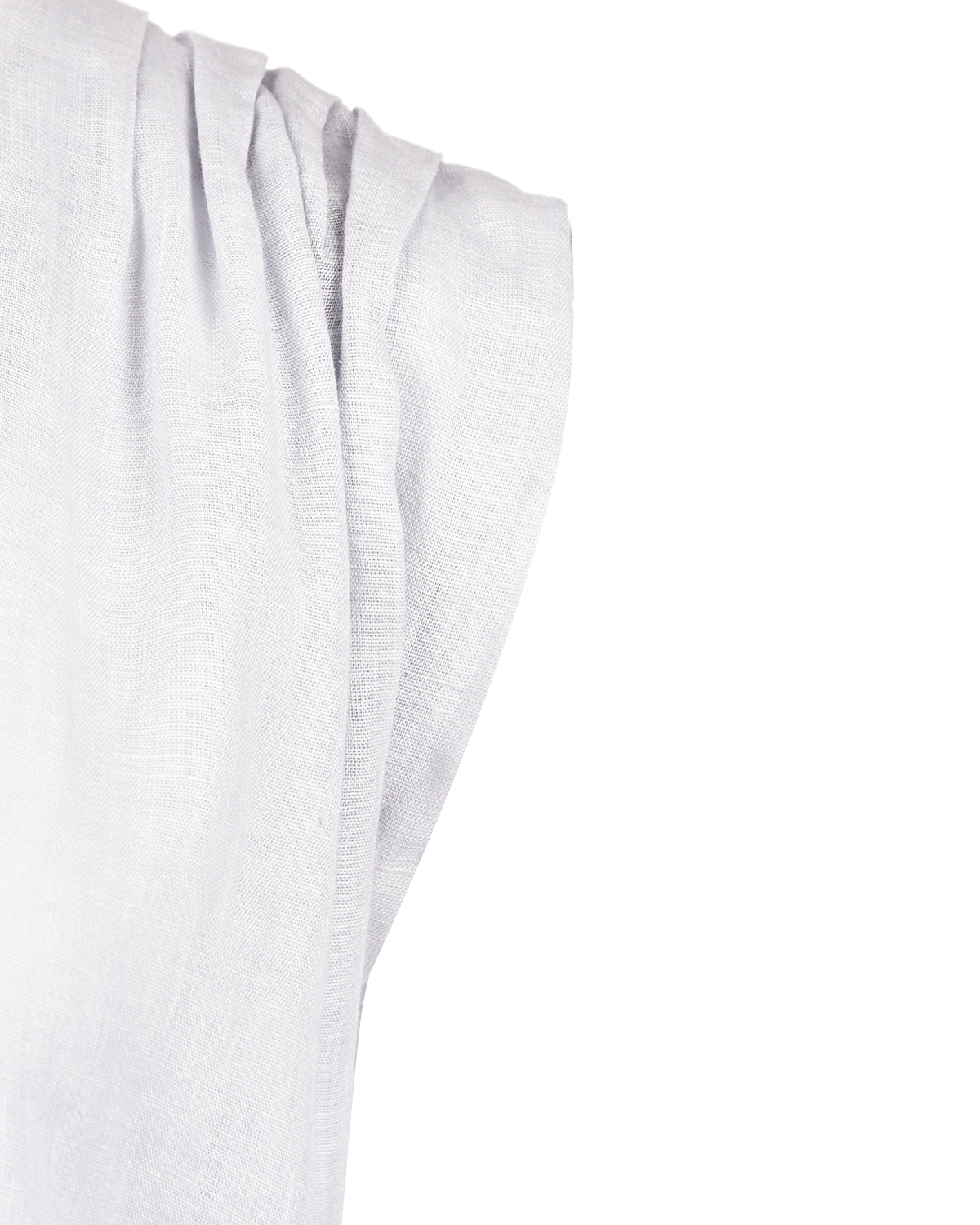 Платье свободного кроя с V-образным вырезом 120% Lino, размер 42, цвет нет цвета - фото 8