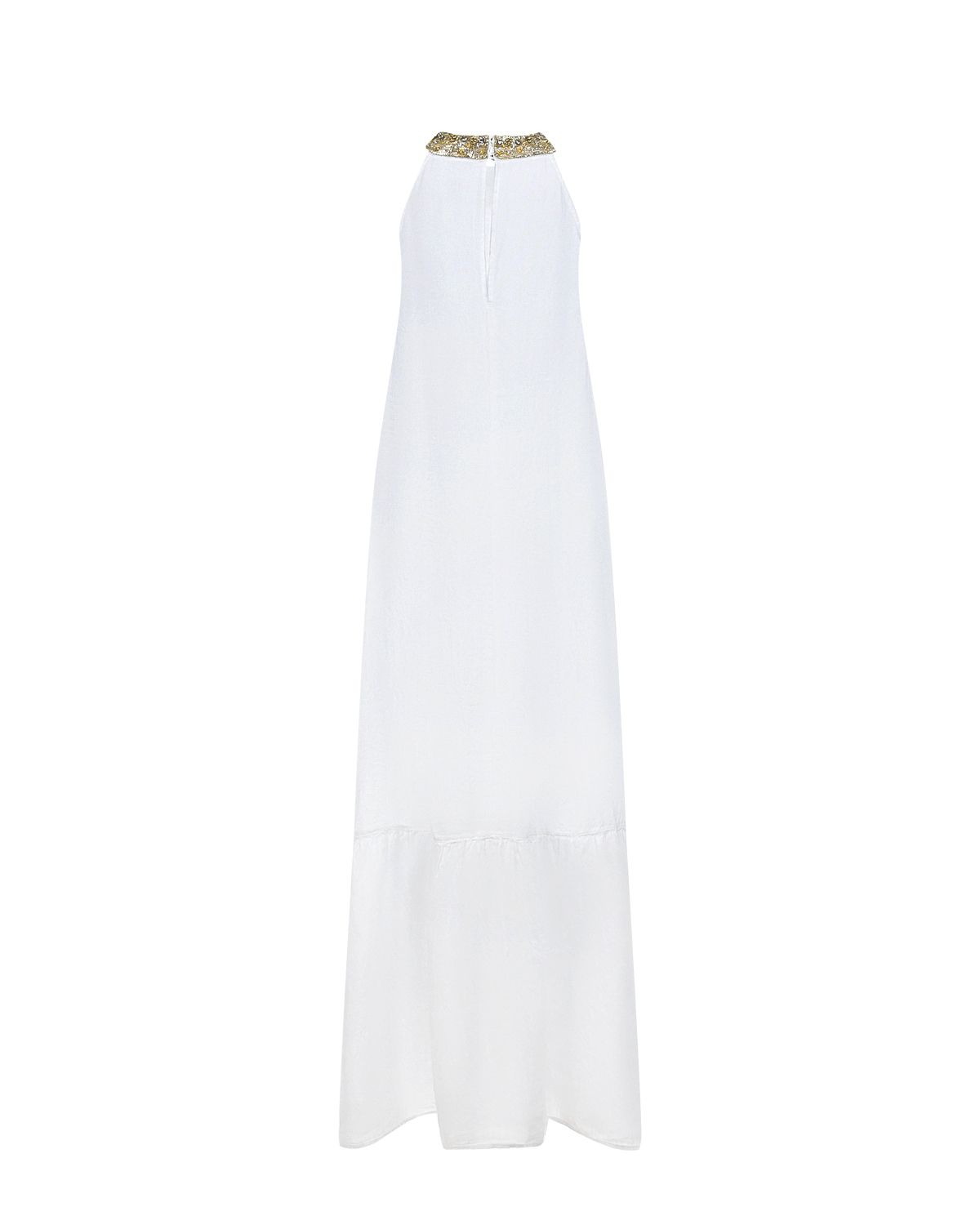 Белое платье со стразами 120% Lino, размер 42, цвет белый - фото 5