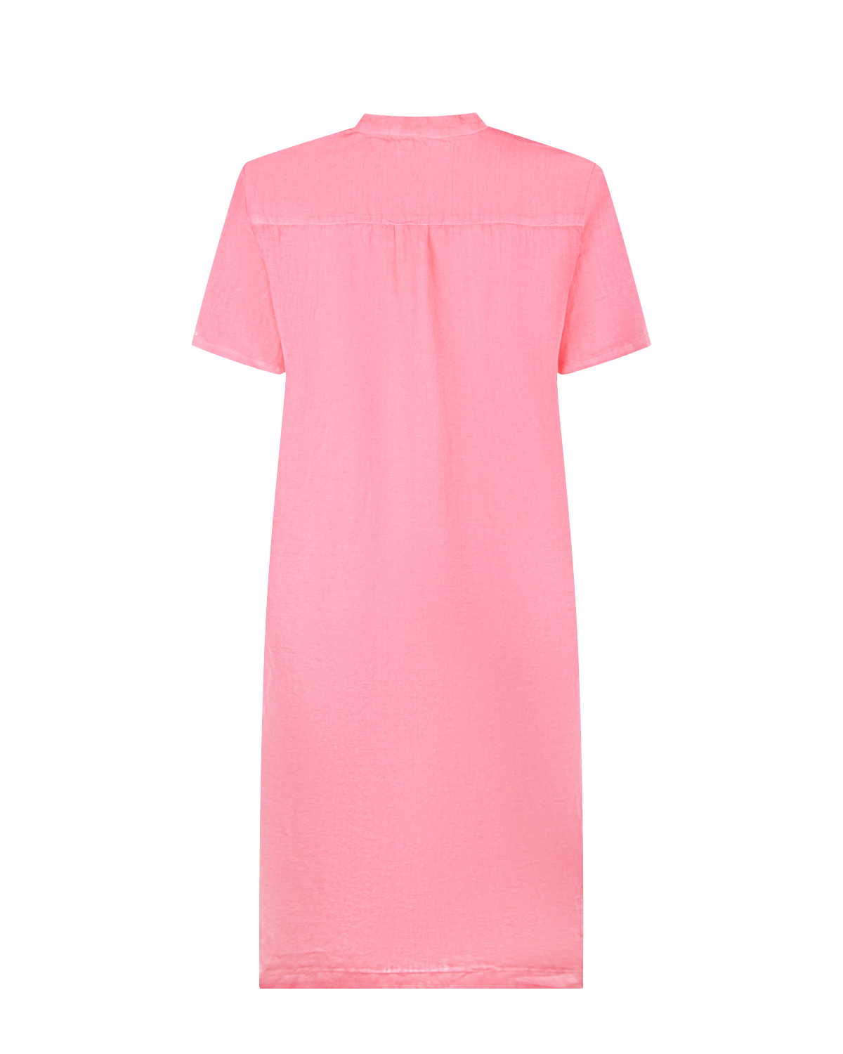 Свободное платье розового цвета 120% Lino, размер 42 - фото 5
